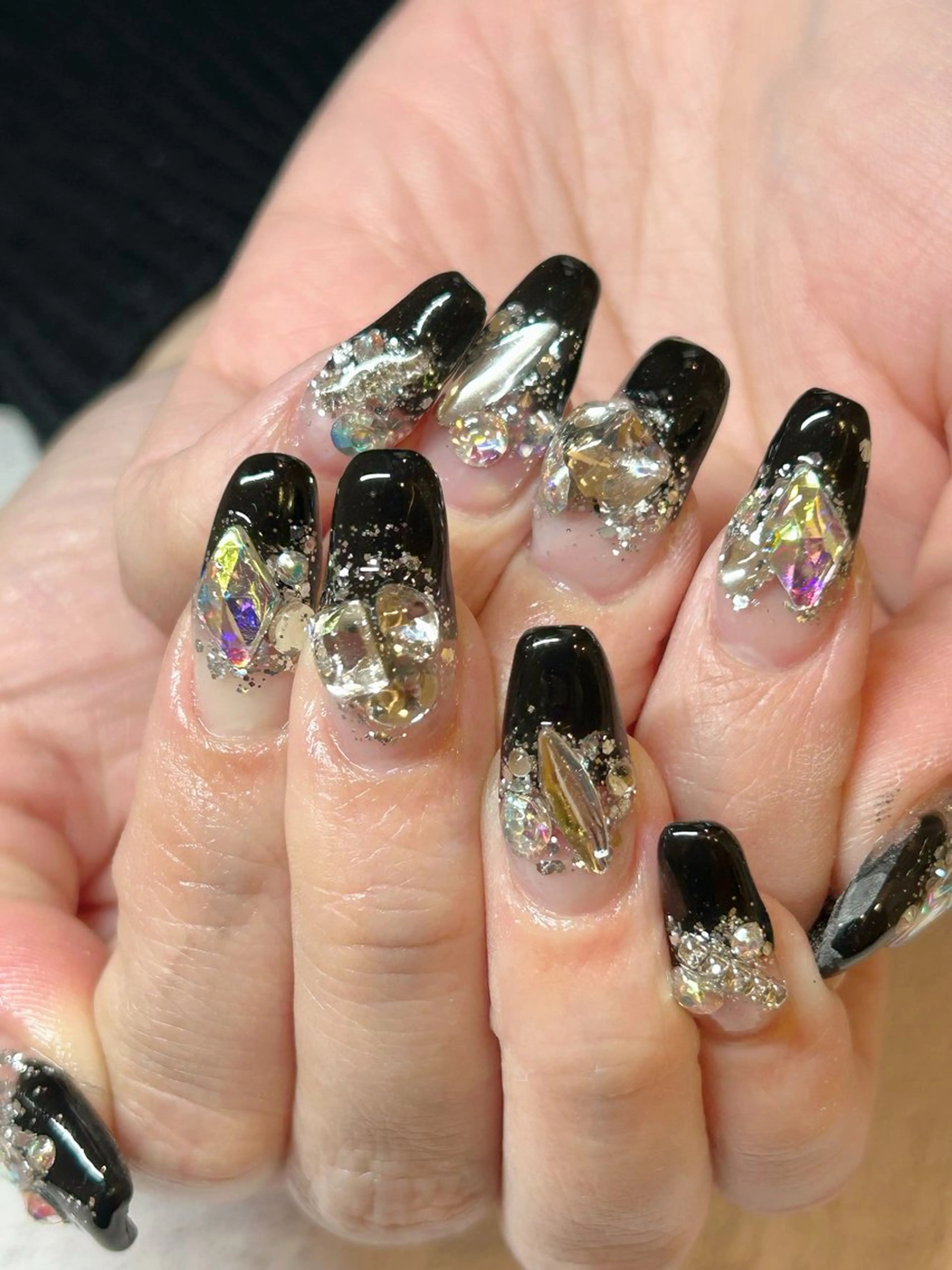 ネイル スカルプネイル ストーンネイル Rukua Nのマツエク・マツパデザイン