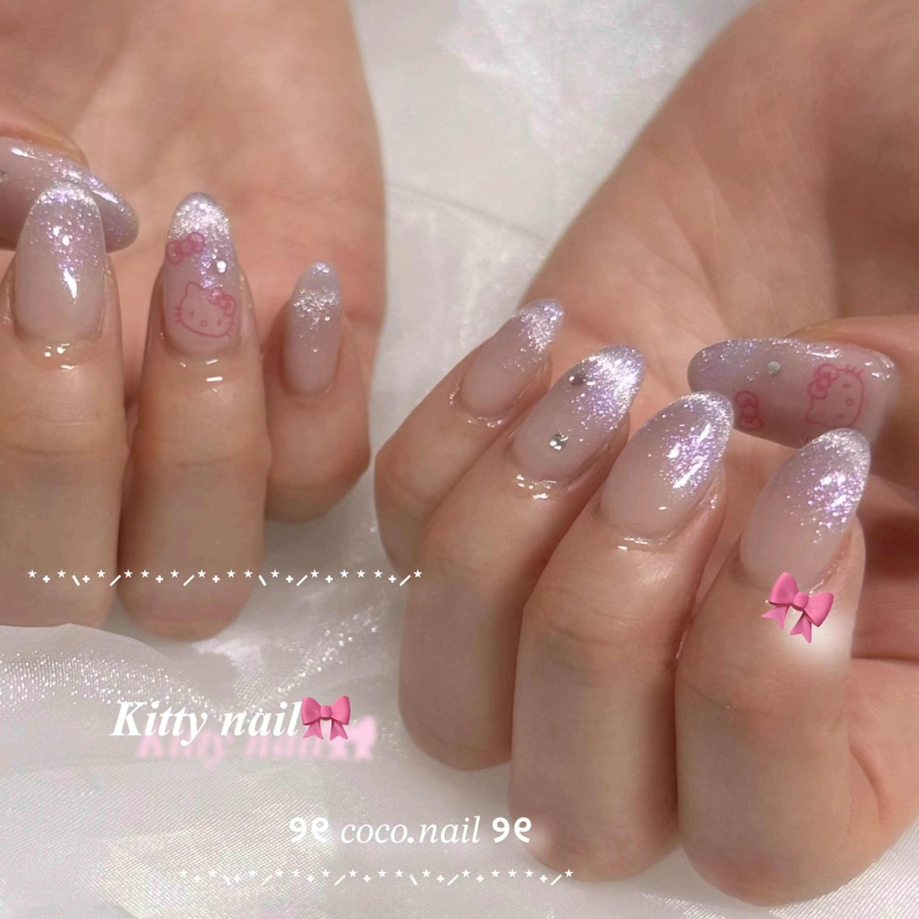 ネイル ハンドネイル フットネイル lili.nail y2k/長さ出しのネイルデザイン