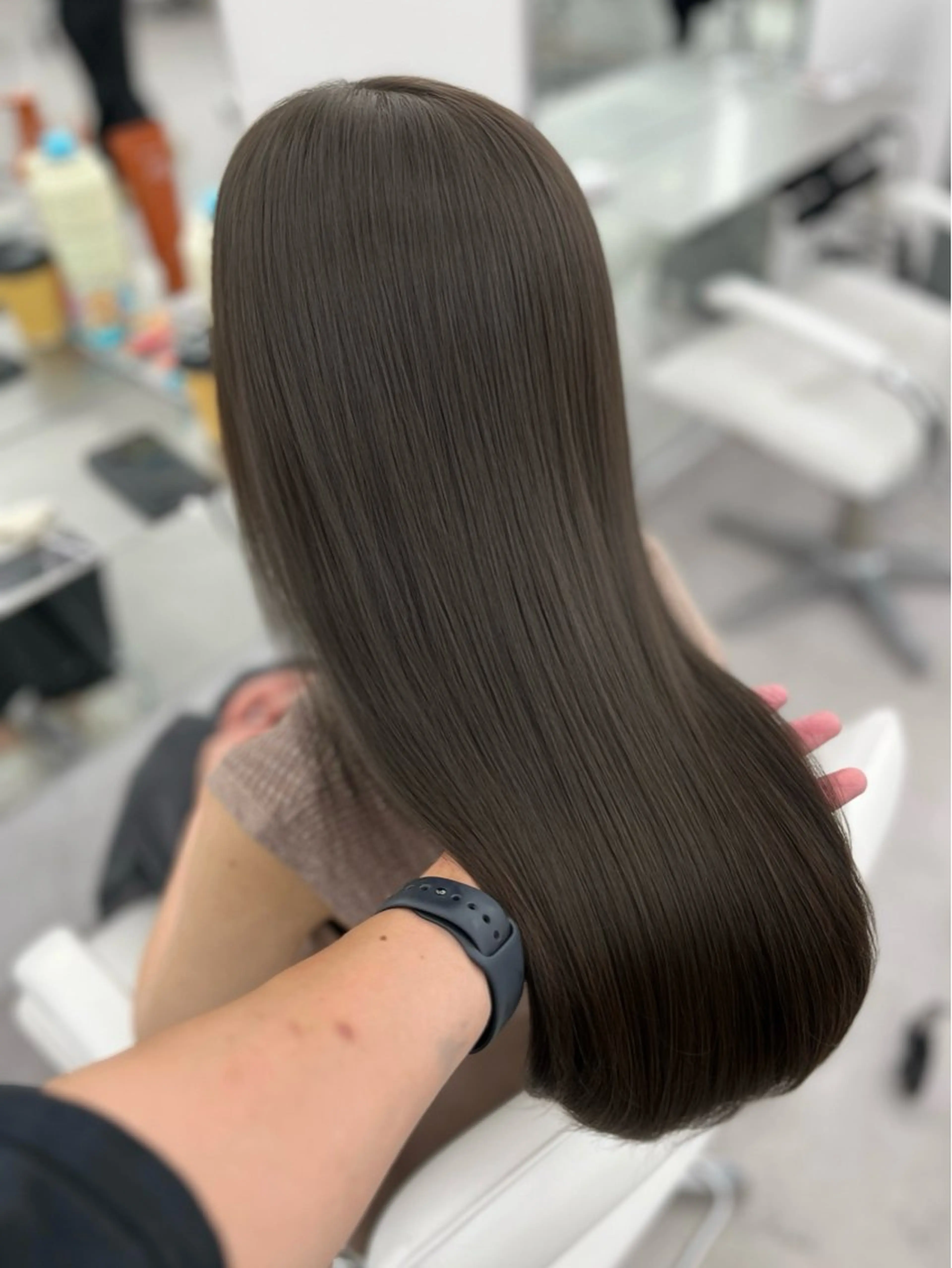 セミロング カラー ヘアカラー トリートメント レイヤーカット顔周り /アレンジ伊藤彪真のヘアスタイル