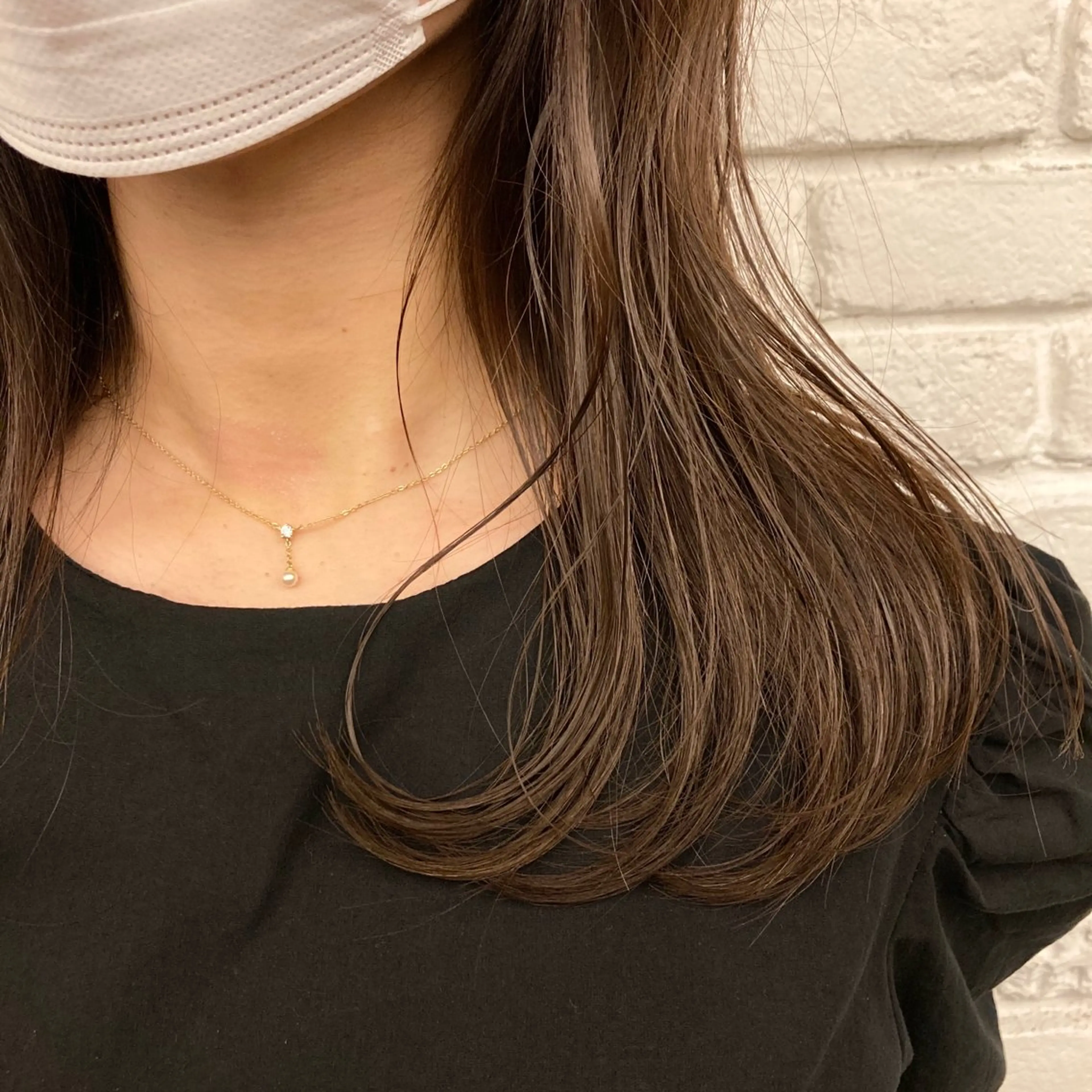 ロング カラー 濱地 美乃理のヘアスタイル