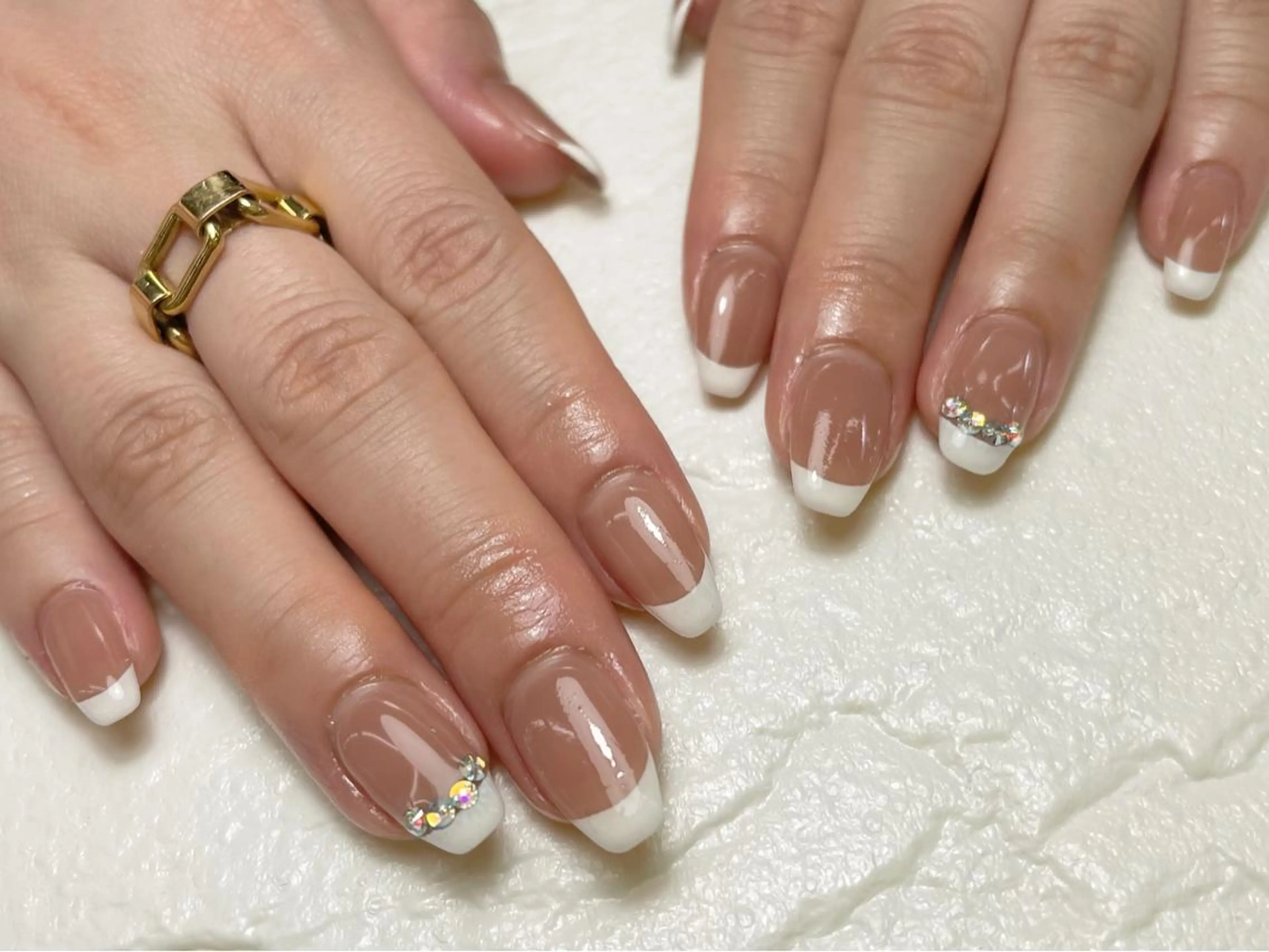 ネイル フレンチネイル 持ち込み MINORI Nail&Waxのネイルデザイン
