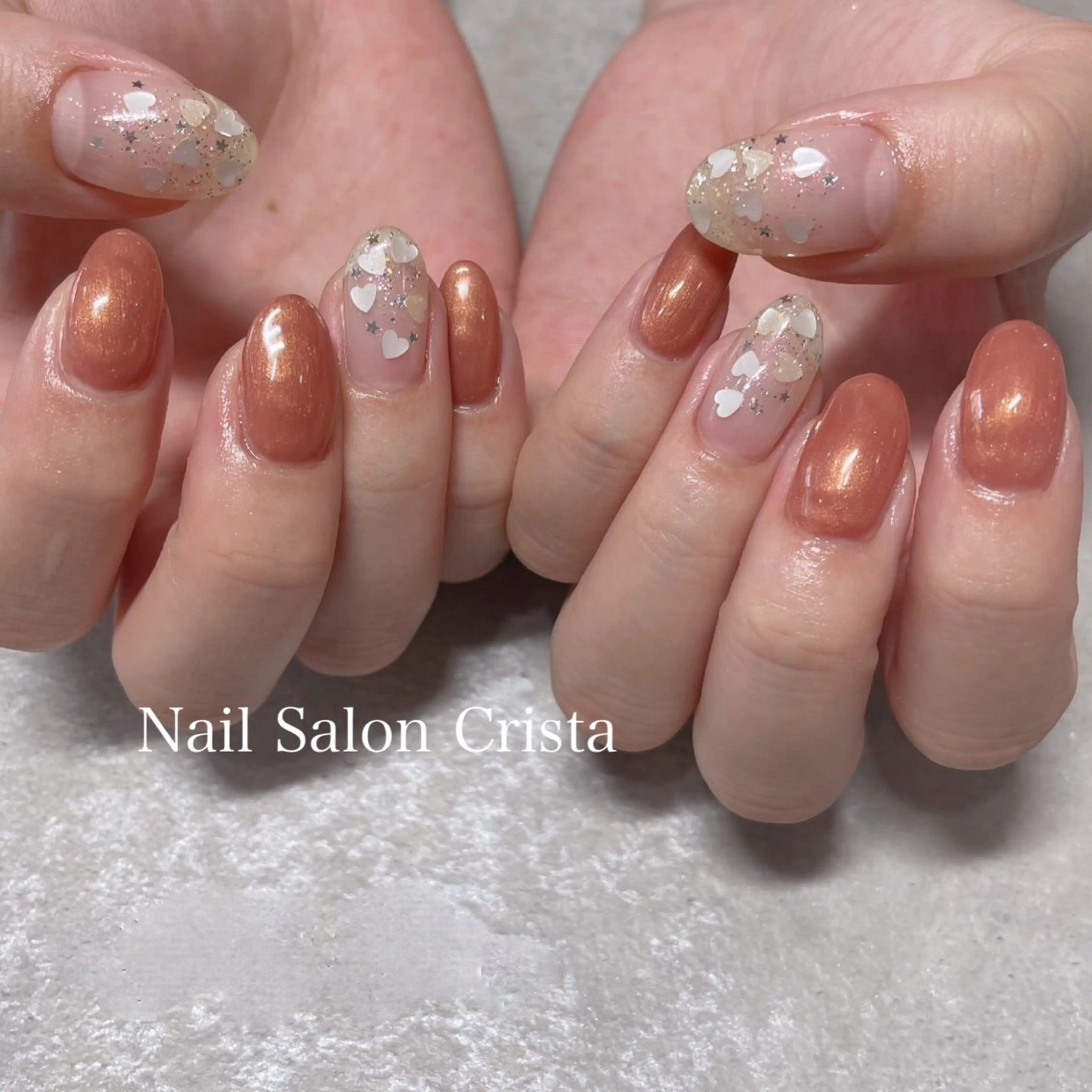 ネイル ジェルネイル パラジェル CRISTA MOMOのネイルデザイン