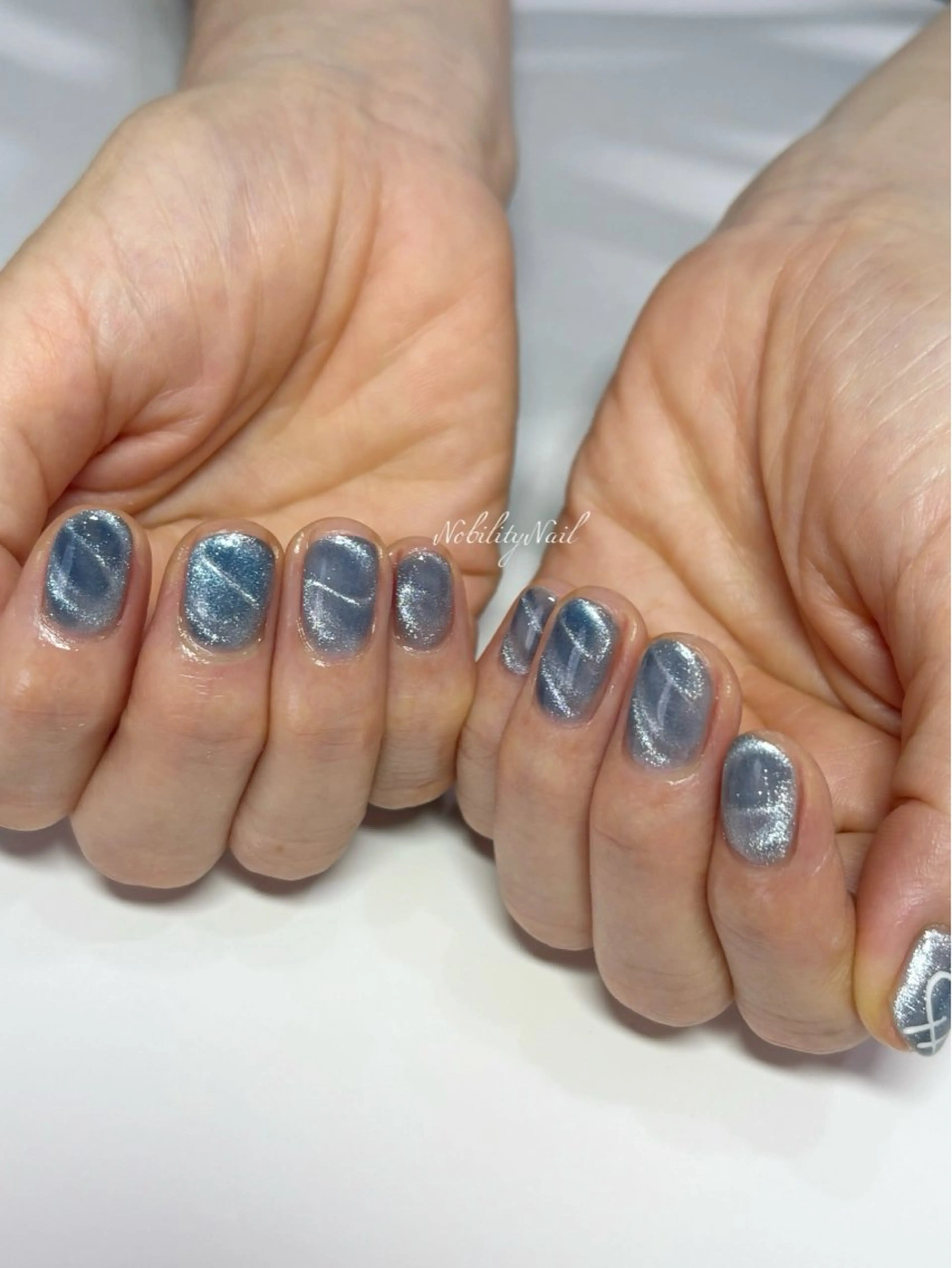 ネイル ジェルネイル マグネットネイル ネイルサロンNobilityNail所属・風口 麻由子のネイルデザイン