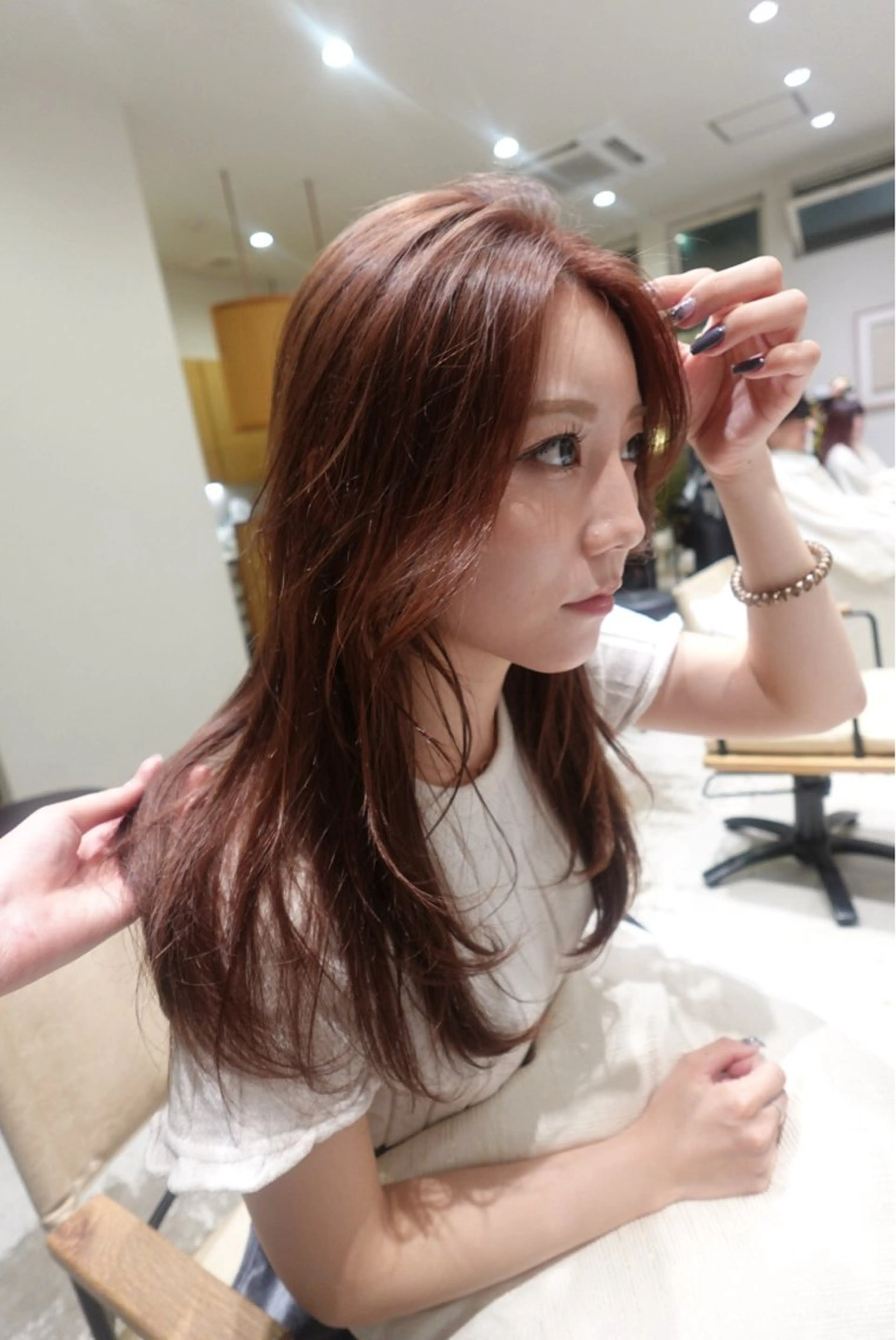 ロング カラー ramphy 加藤 美羽のヘアスタイル