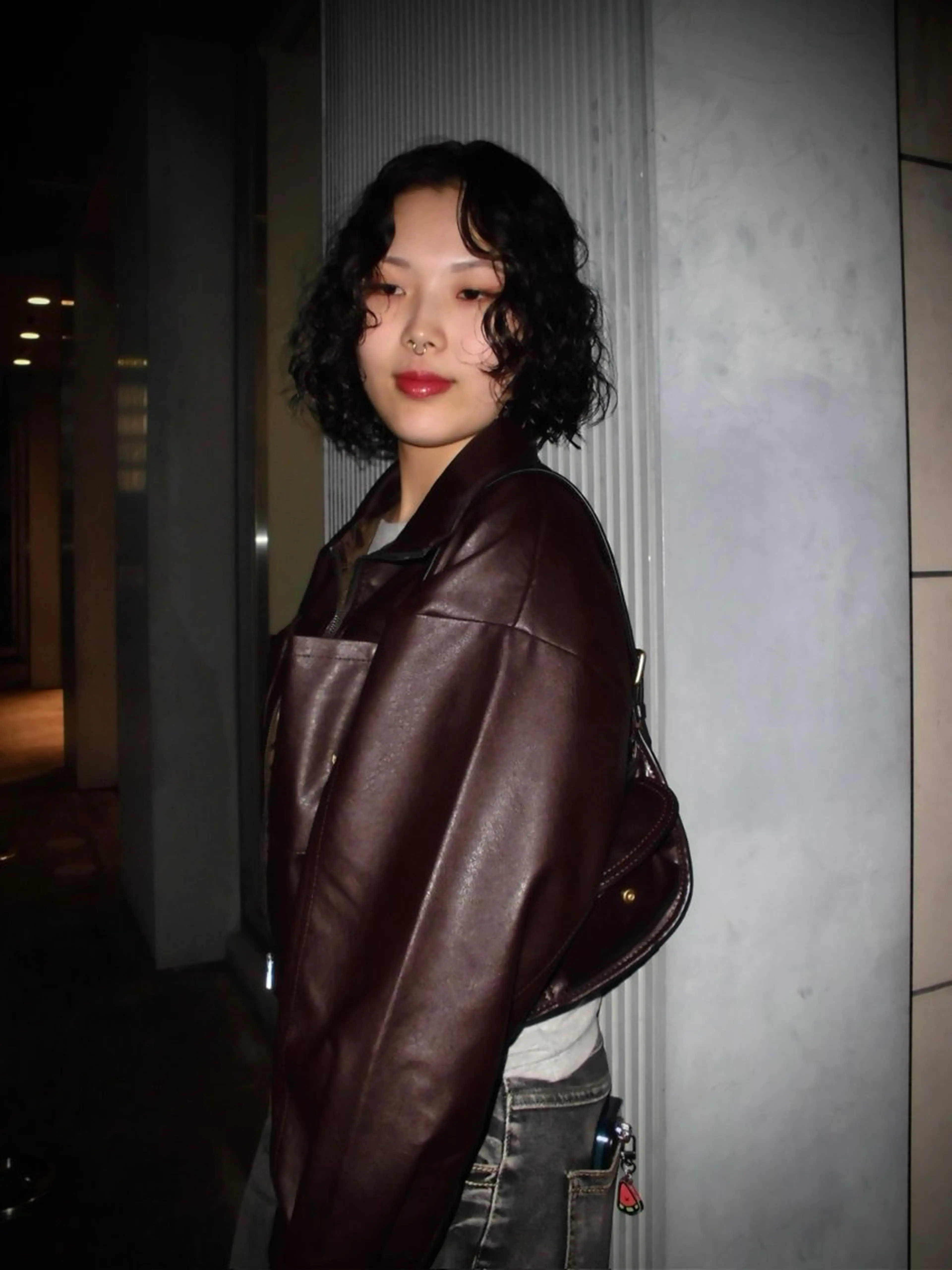 ミディアム パーマ カット パーマ トリートメント ヘッドスパ 🌀パーマ レイヤー ボブ/marinoのヘアスタイル