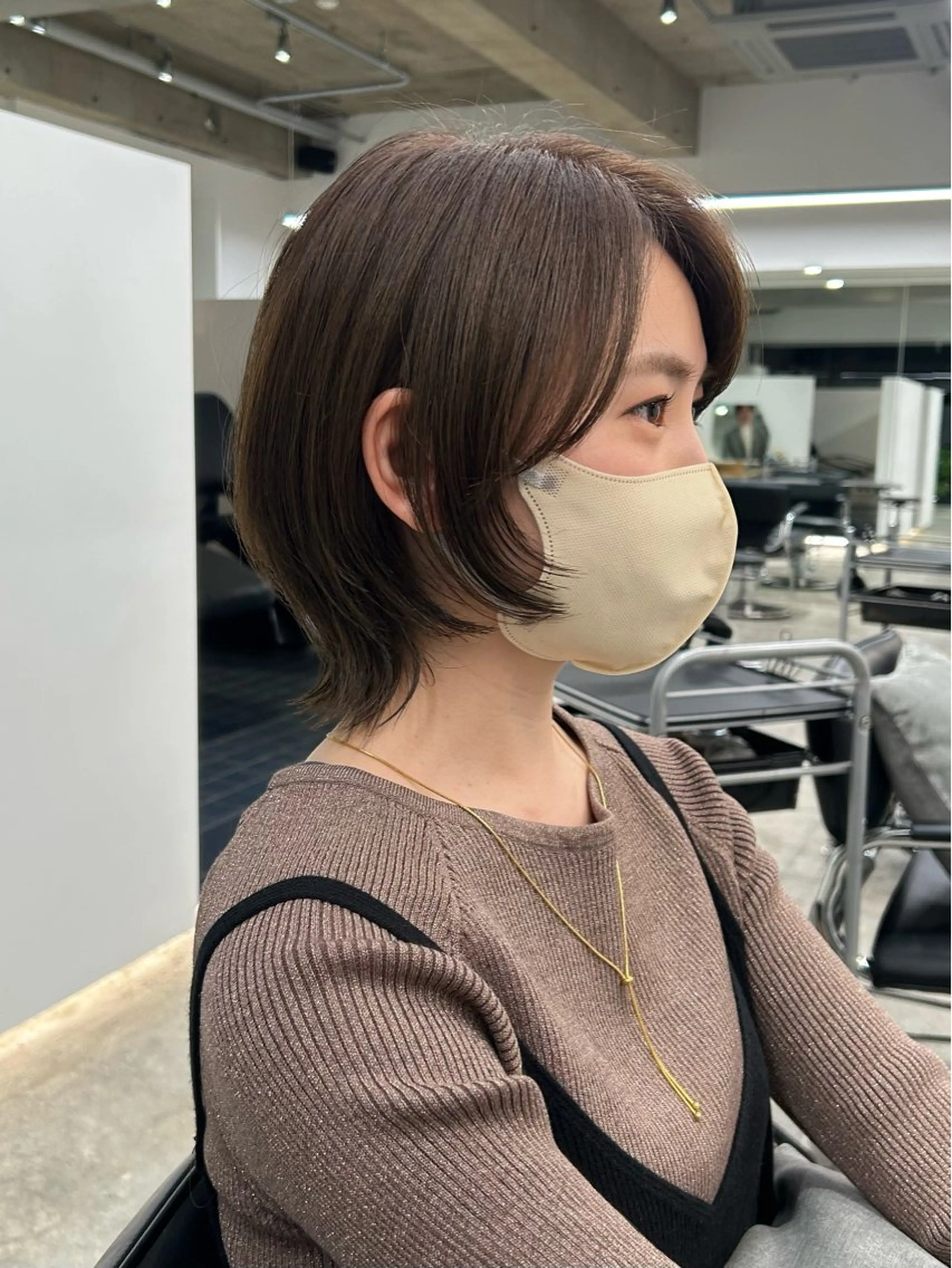 ショート カラー 山下夕月 ショート🫧ボブのヘアスタイル