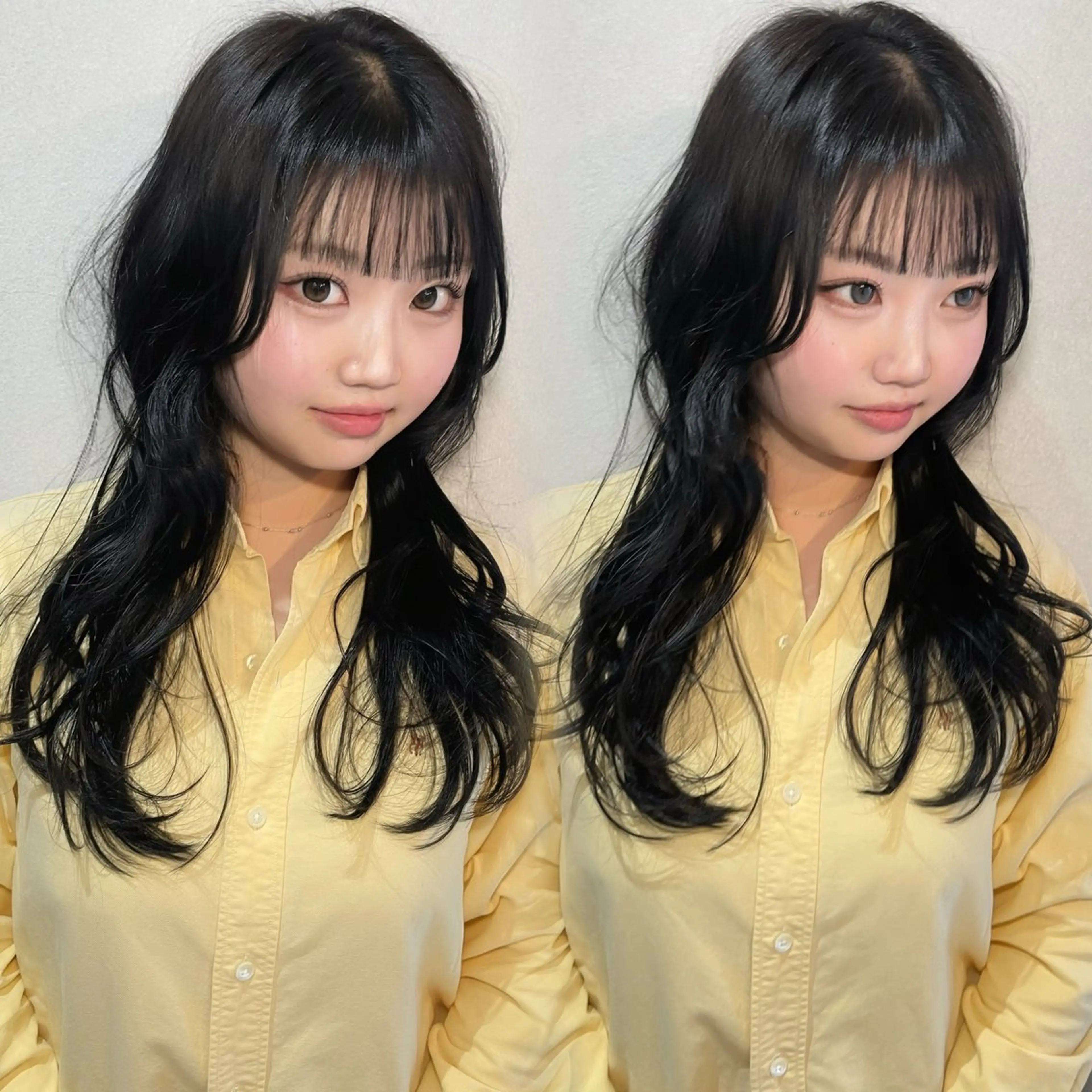 ロング カット ヘアカラー トリートメント 似合わせカット/ 顔周りカット/まりなのヘアスタイル