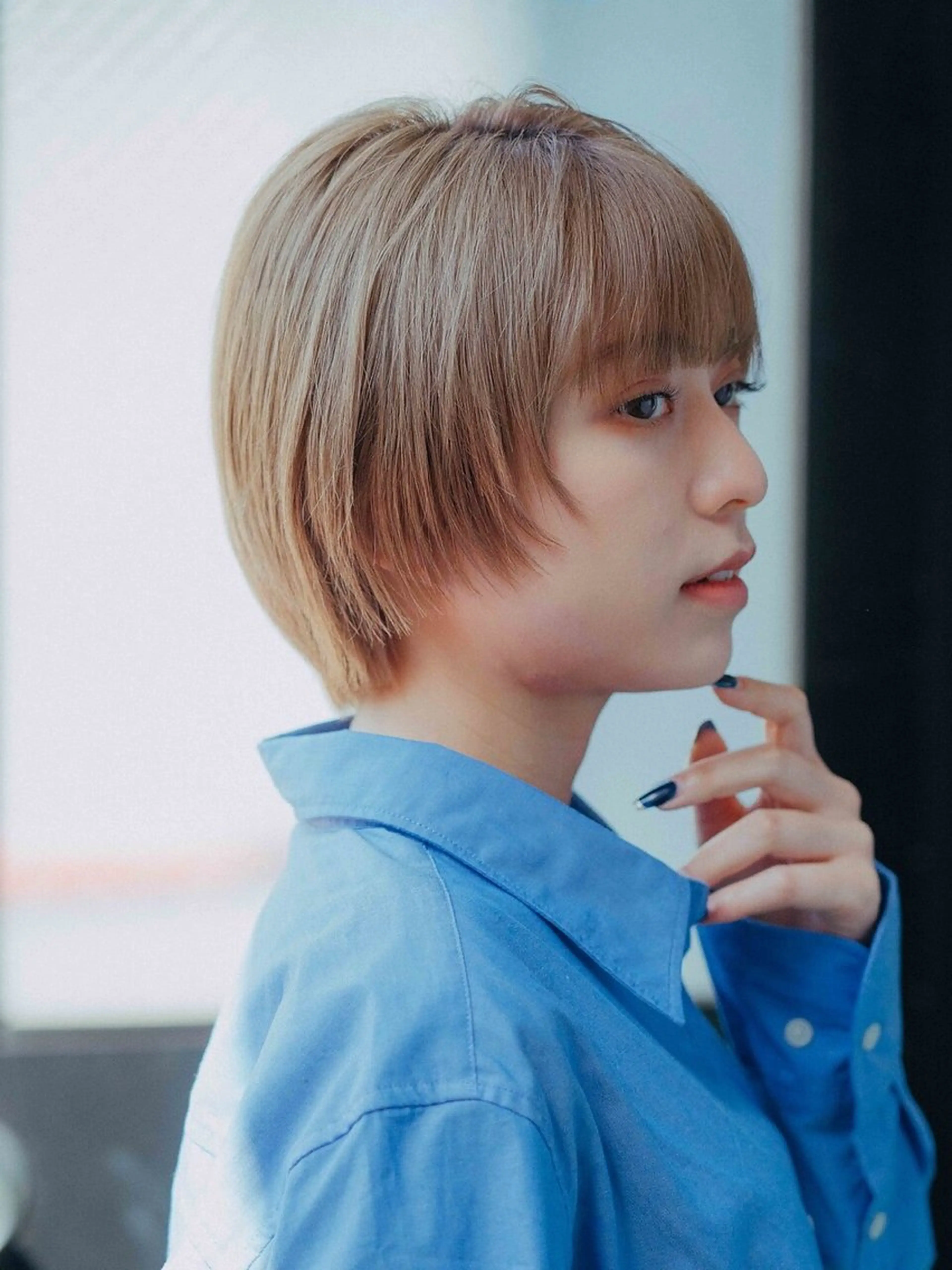 ショート 顔周りカット 韓国風ヘア レイヤーカット ショートヘア カット カット特化⭐️ yutoのヘアスタイル