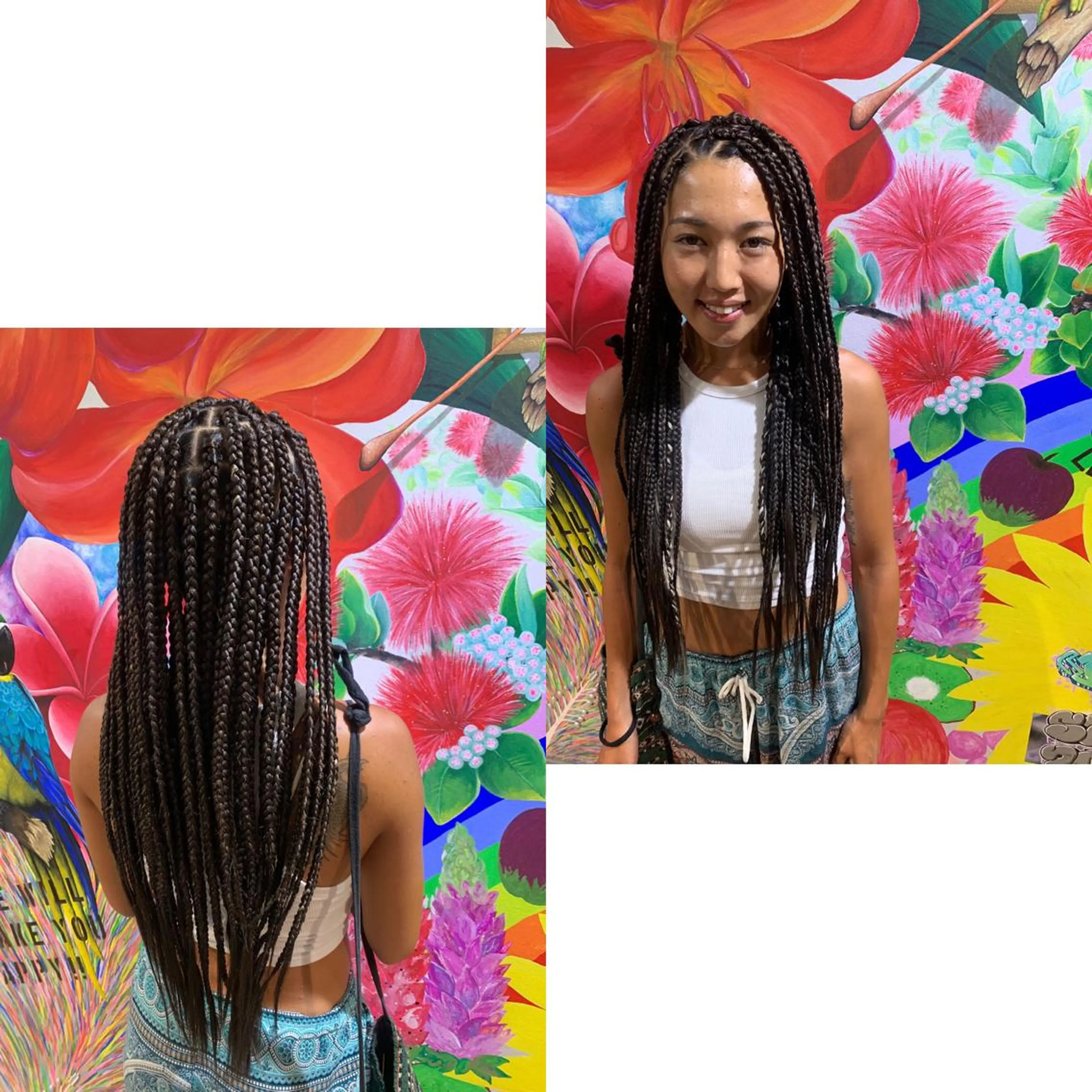 ロング ヘアアレンジ MEI/ブレイズ/ コーンロウ/茅ヶ崎のヘアスタイル