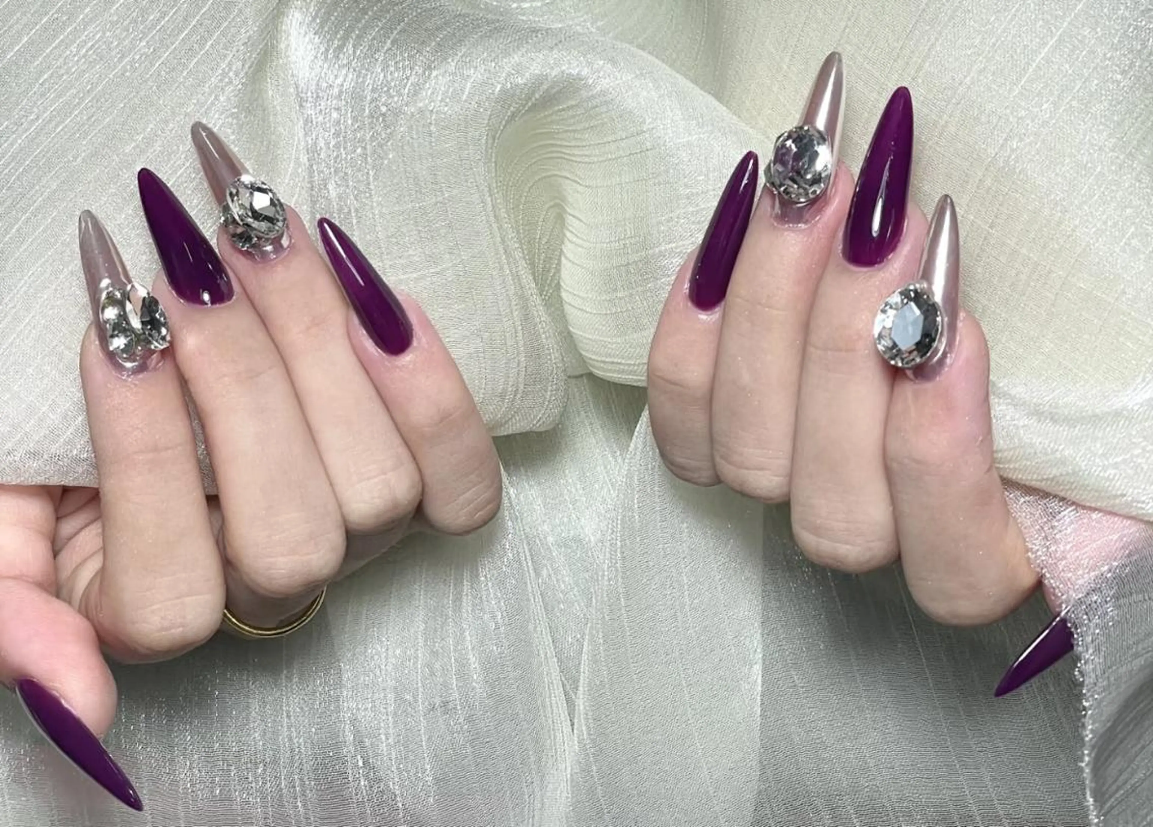 ネイル ハンドネイル 💙羽生 彩光💙のネイルデザイン