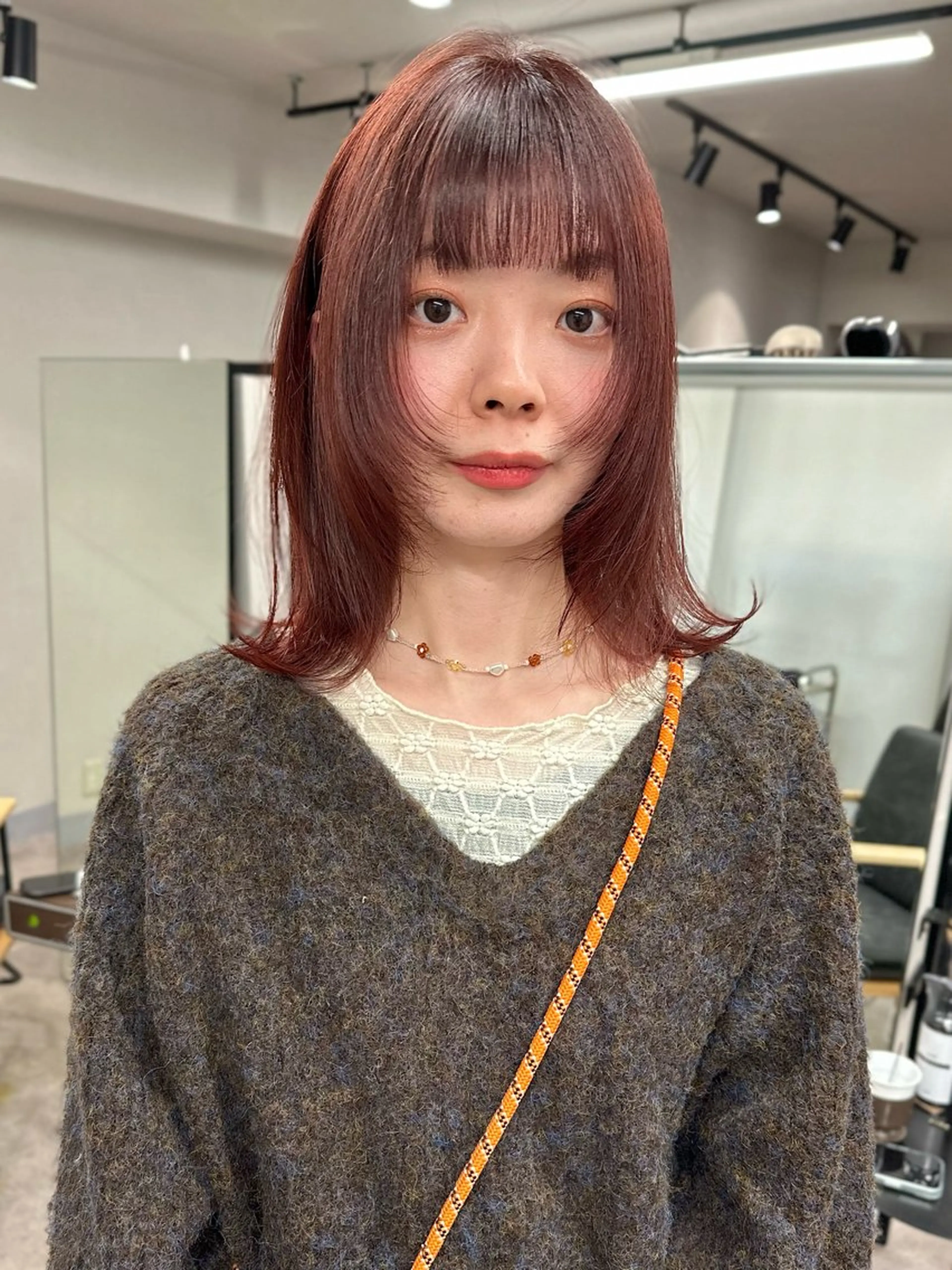 ミディアム カラー ミディアムレイヤー レイヤーカット レイヤーカット🪄 耳ツボ🎀Ayumiのヘアスタイル