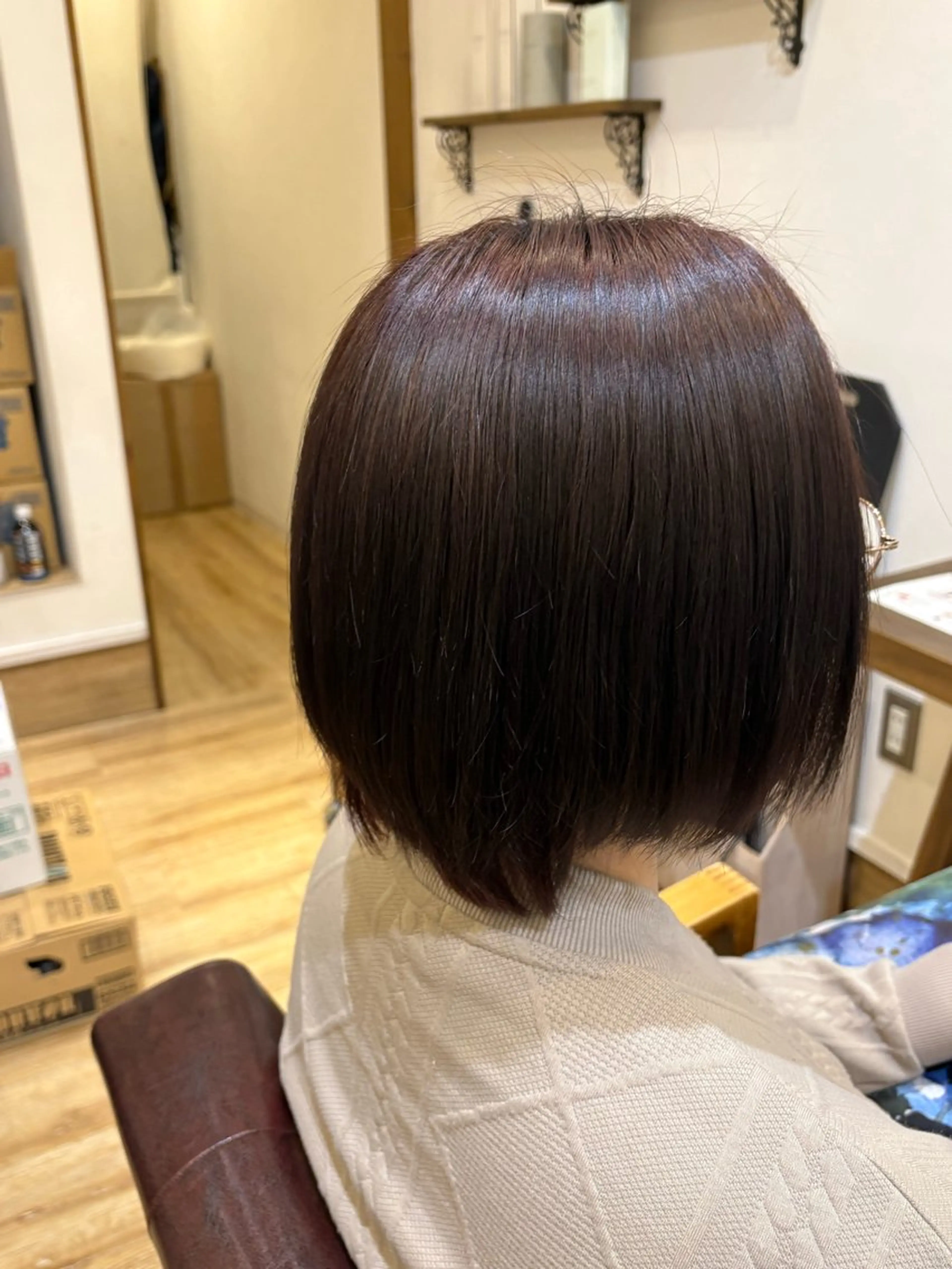 カラー 縮毛矯正/ 豊島怜のヘアスタイル