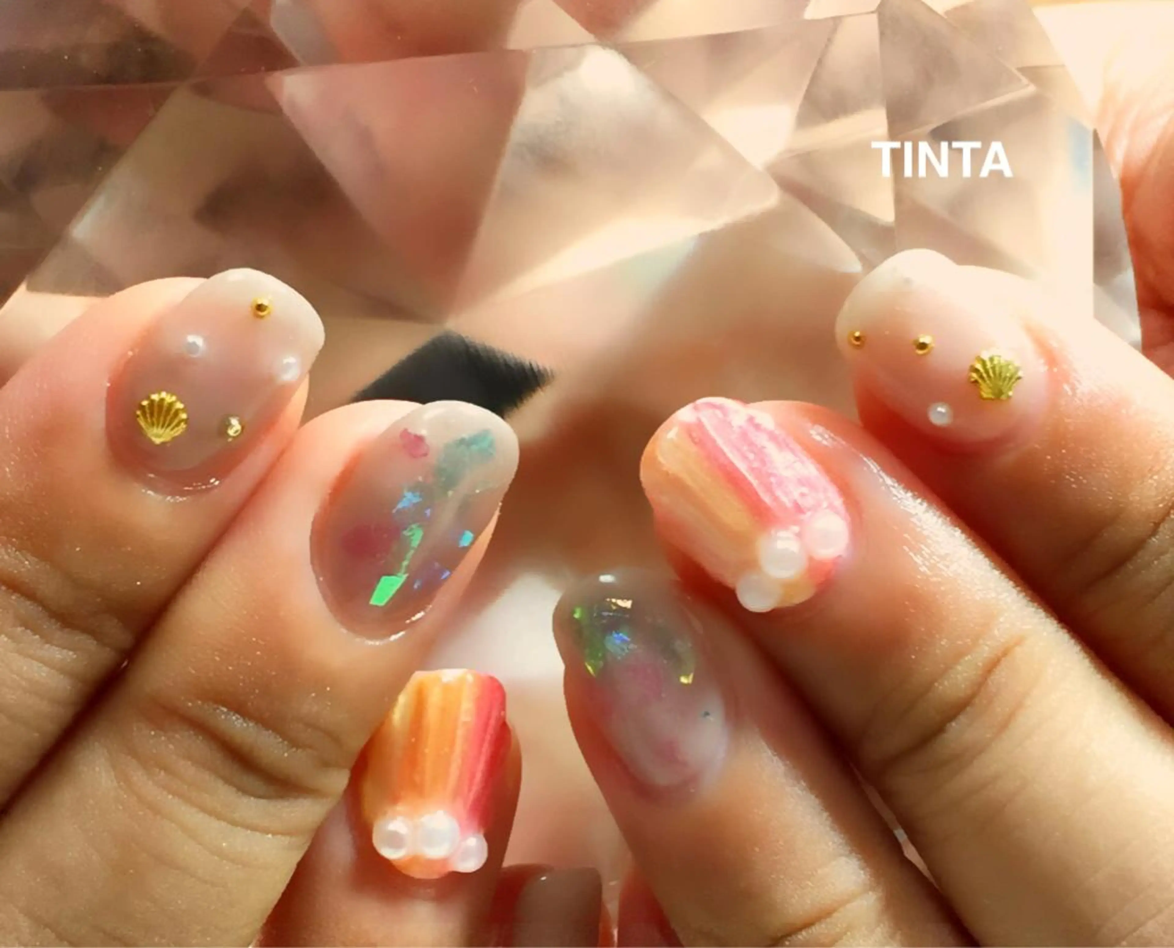 ネイル キラキラネイル 馬場 典子のネイルデザイン