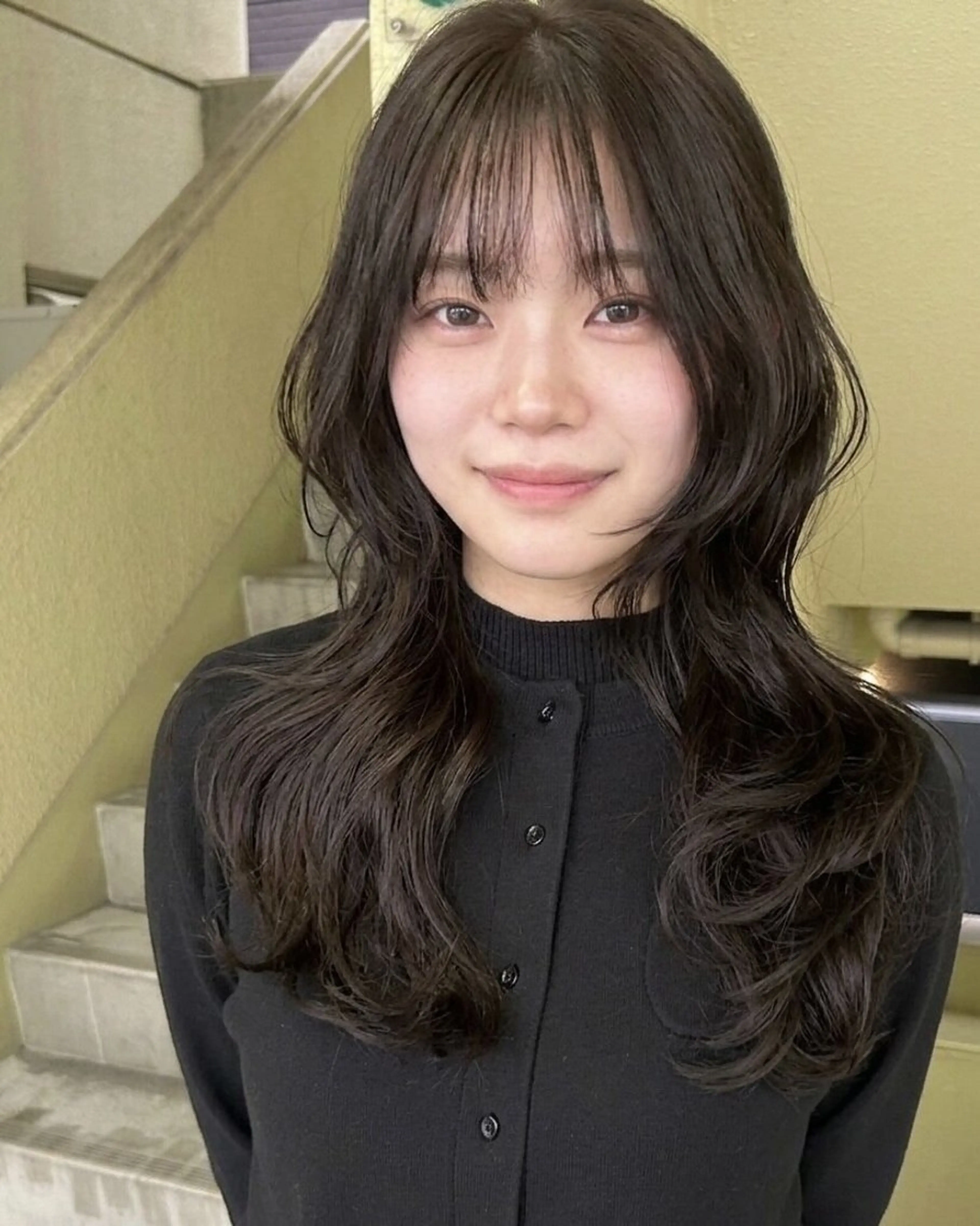 ロング カット パーマ トリートメント 💡レイヤーカット/ 艶ブラウン松本隼人のヘアスタイル