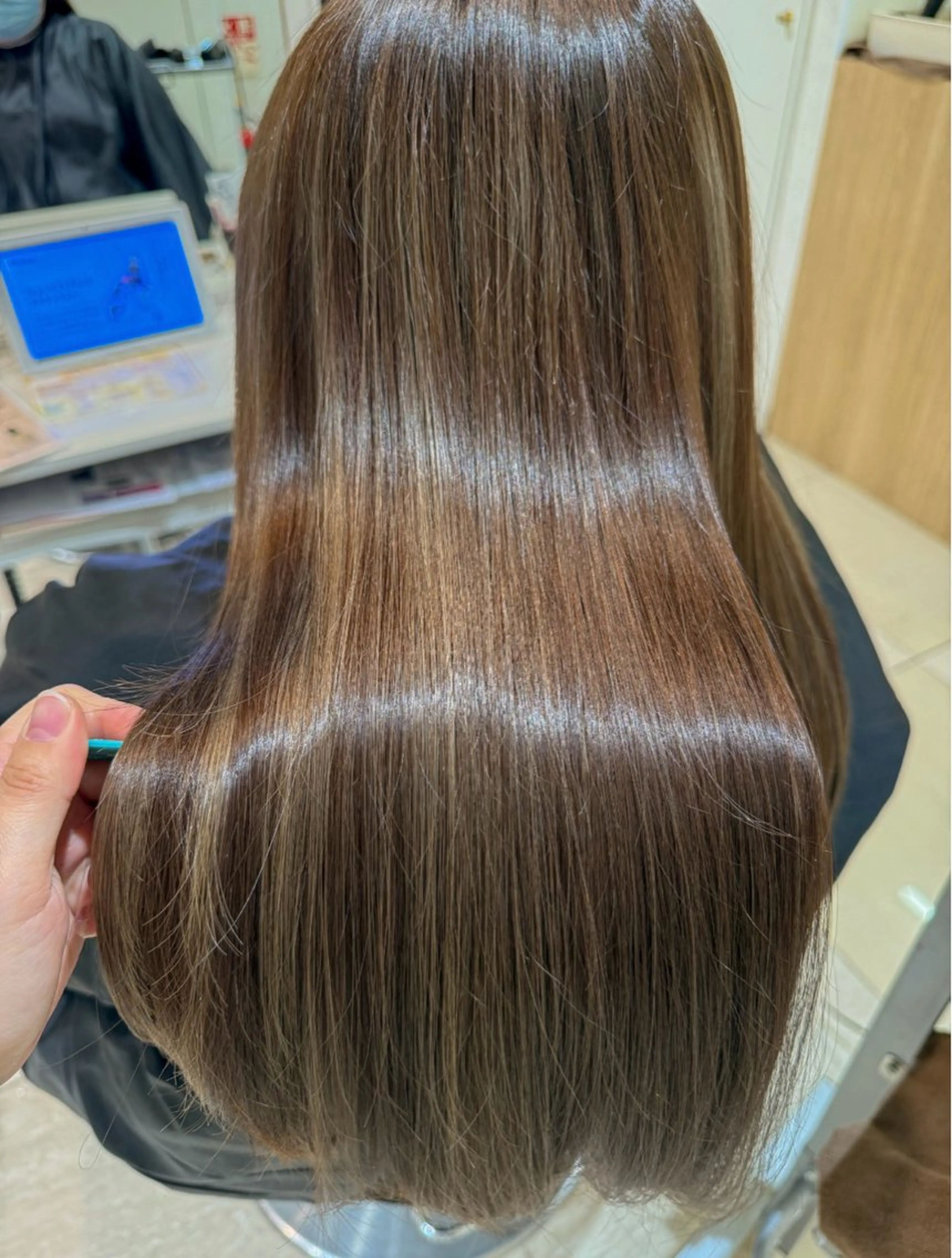 ロング カラー ハイライトカラー ハイライト トリートメント 酸熱トリートメント ヘアカラー メンズカット/ 縮毛矯正/haruのヘアスタイル