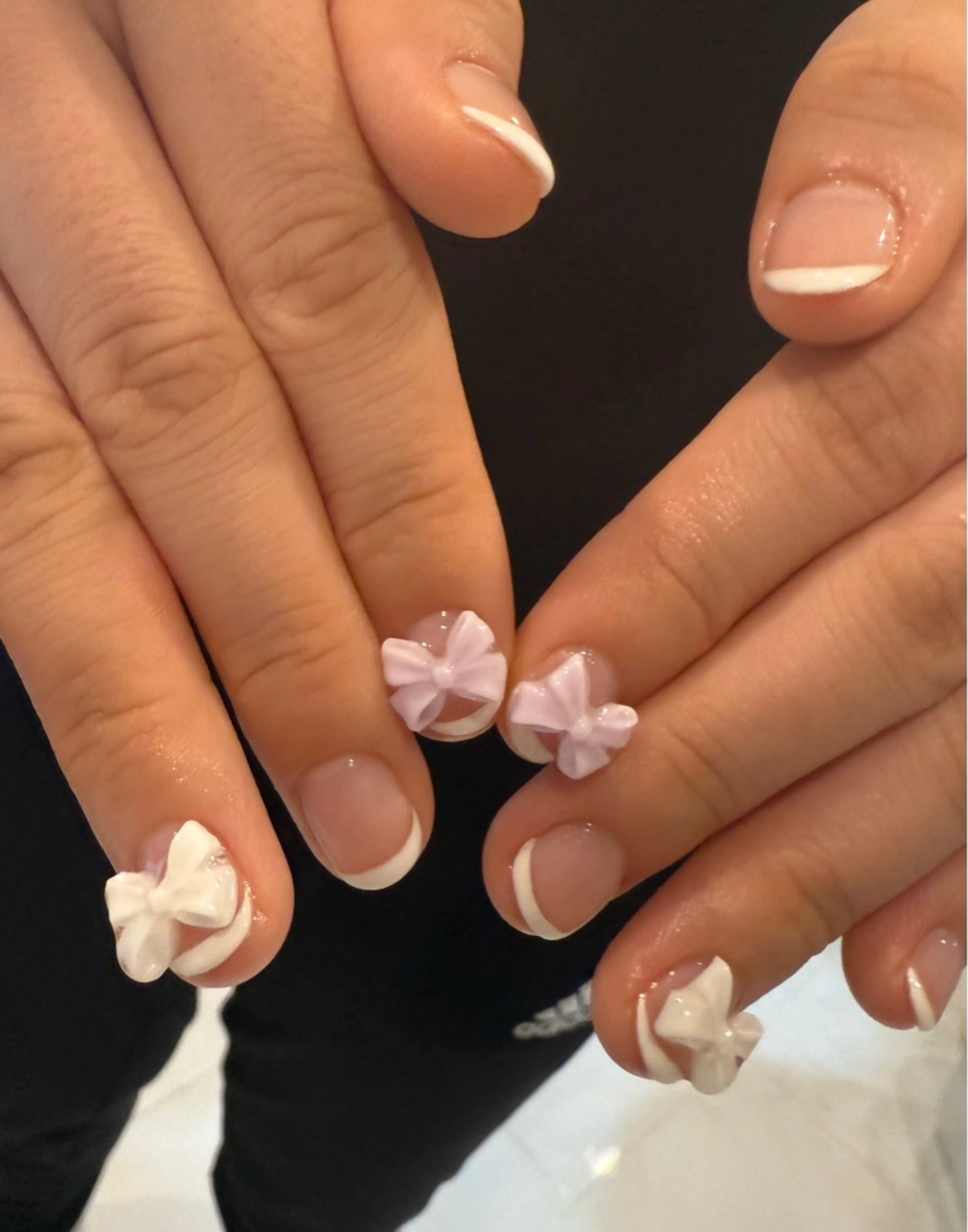 ネイル クリアネイル フラッシュネイル フレンチネイル ジェルネイル マグネットネイル ハンドネイル Reillynail みさきのネイルデザイン