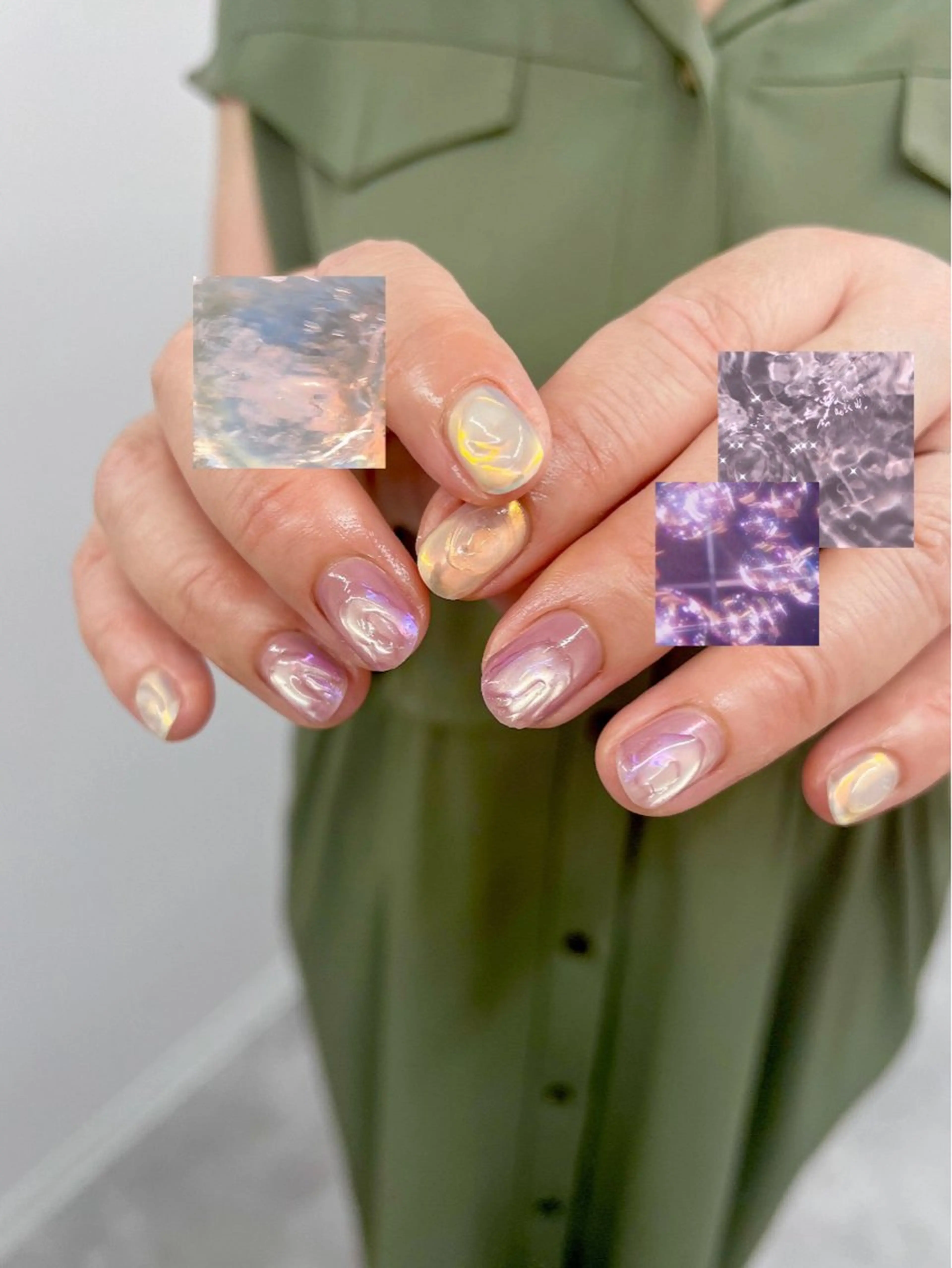 ネイル オーロラネイル ジェルネイル マグネットネイル ニュアンスネイル パラジェル Bana_ Nailのネイルデザイン