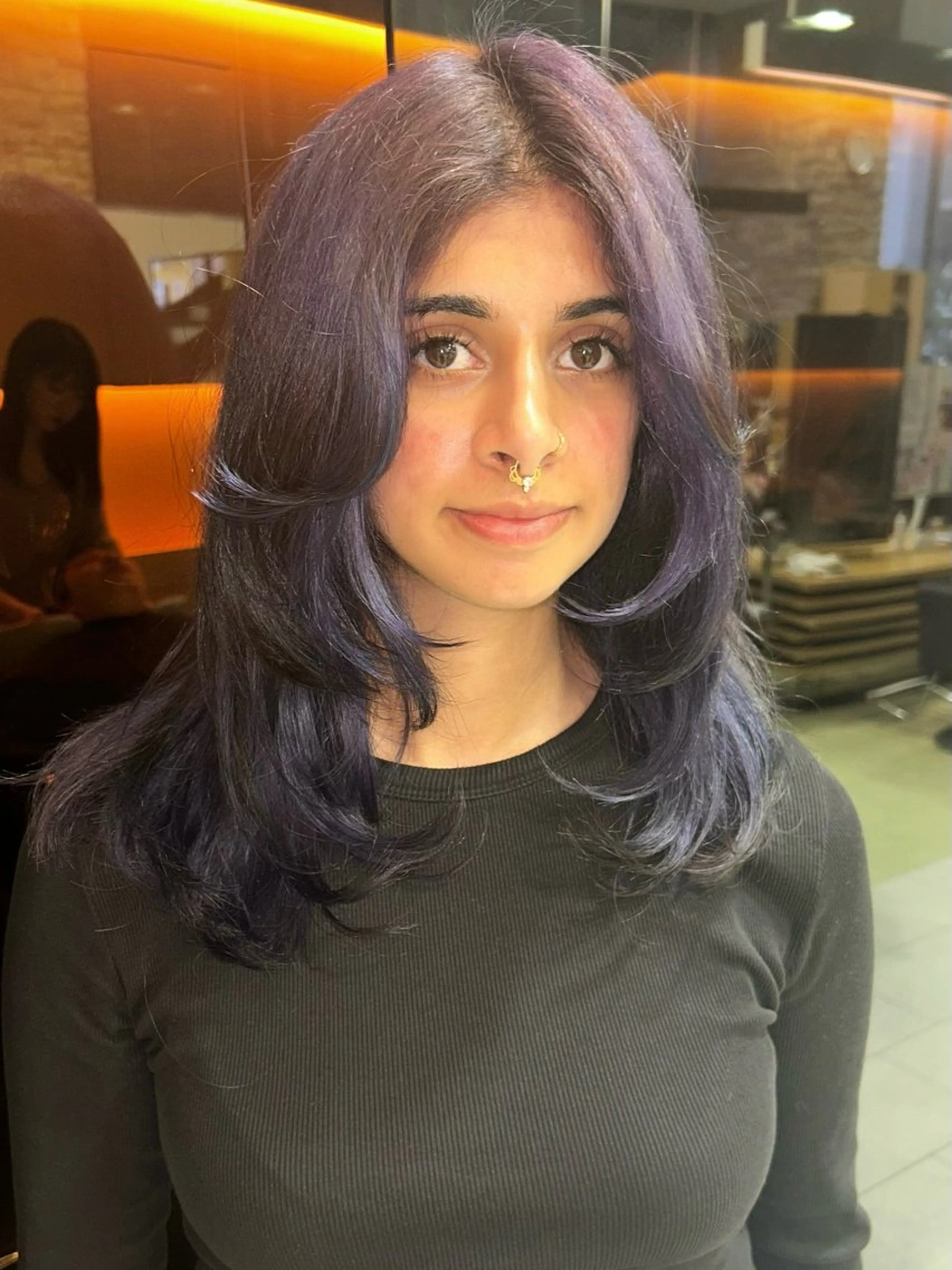 ロング カット ヘアカラー レイヤー／マツエク 💋𝑨𝑵𝑵𝑨のヘアスタイル