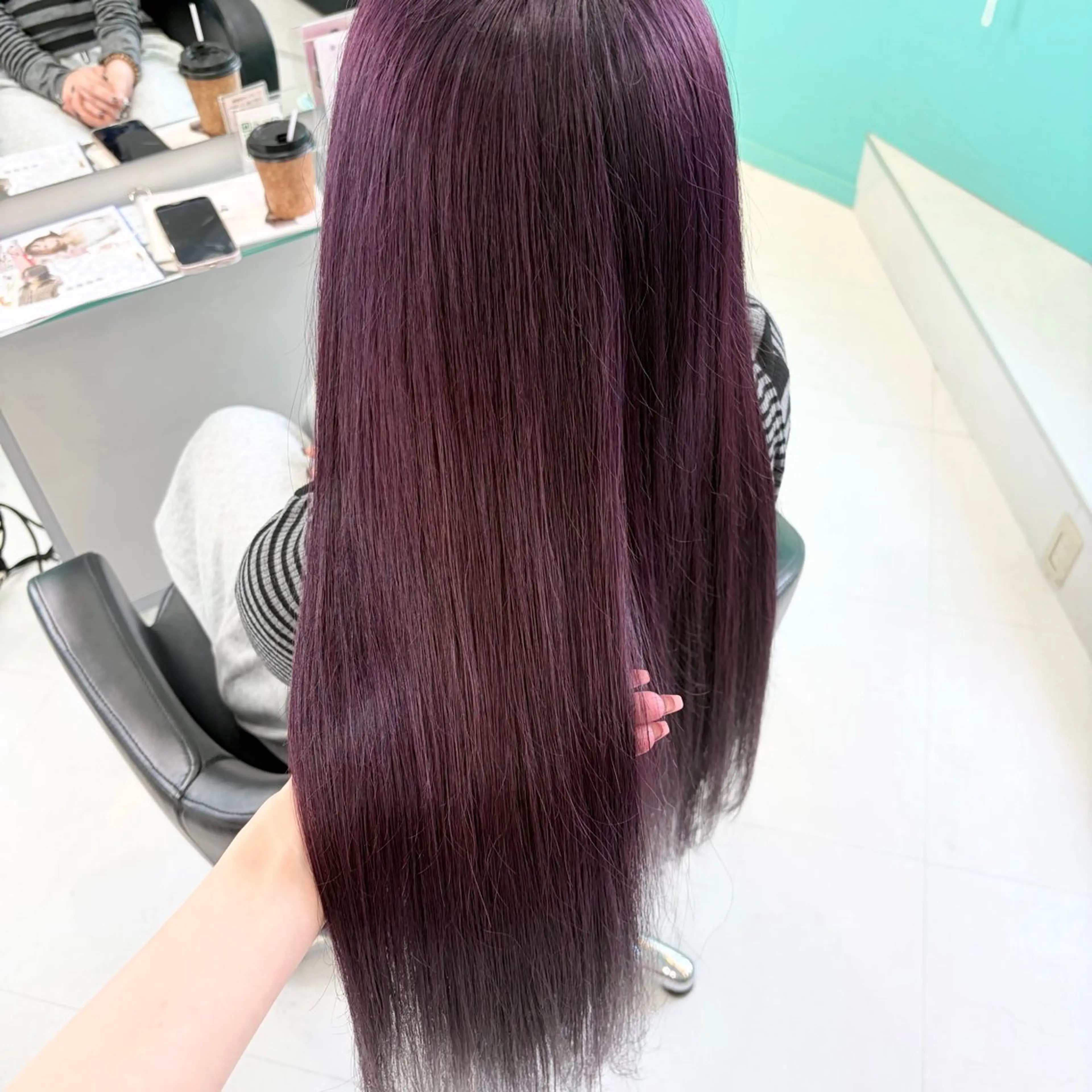 ロング カラー パープルカラー ヘアカラー デザインカラー/ ボブ/Natsukiのヘアスタイル