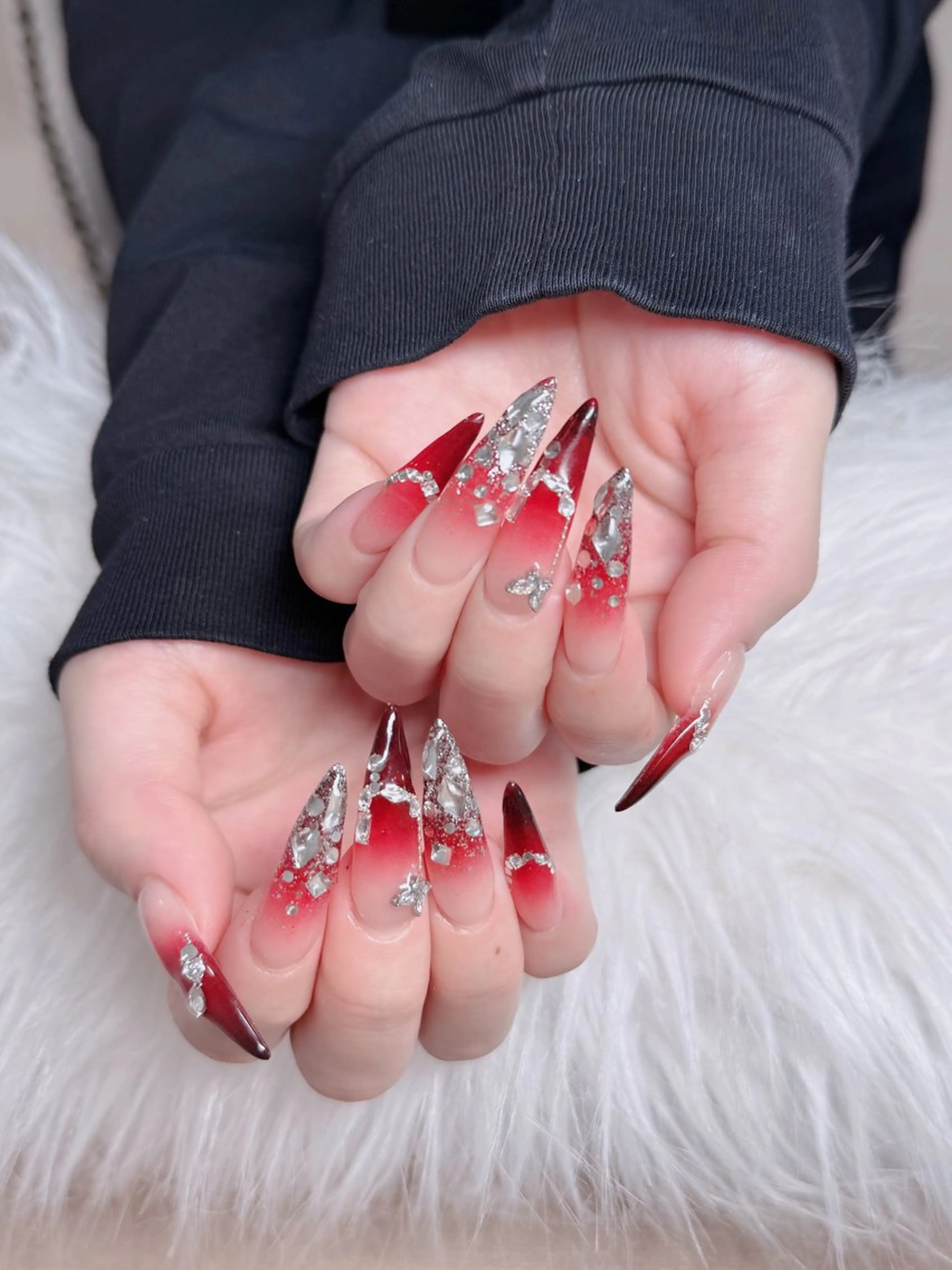 ネイル フレンチネイル ジェルネイル ハロウィン 韓国ネイル マグネットネイル ハンドネイル Hbaby nailのネイルデザイン