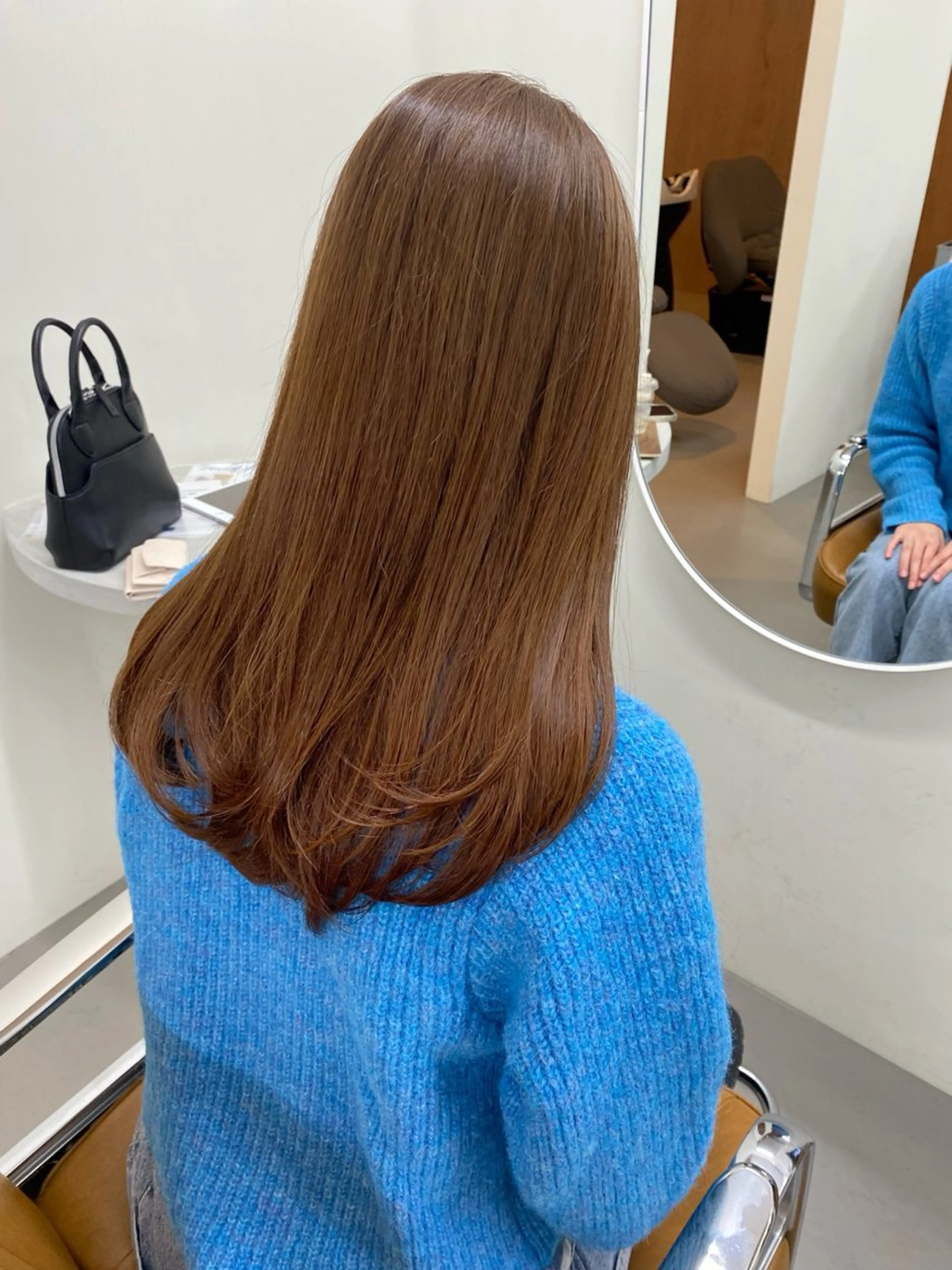カラー ブリーチ ブラウンカラー ヘアカラー 檜 果歩のヘアスタイル