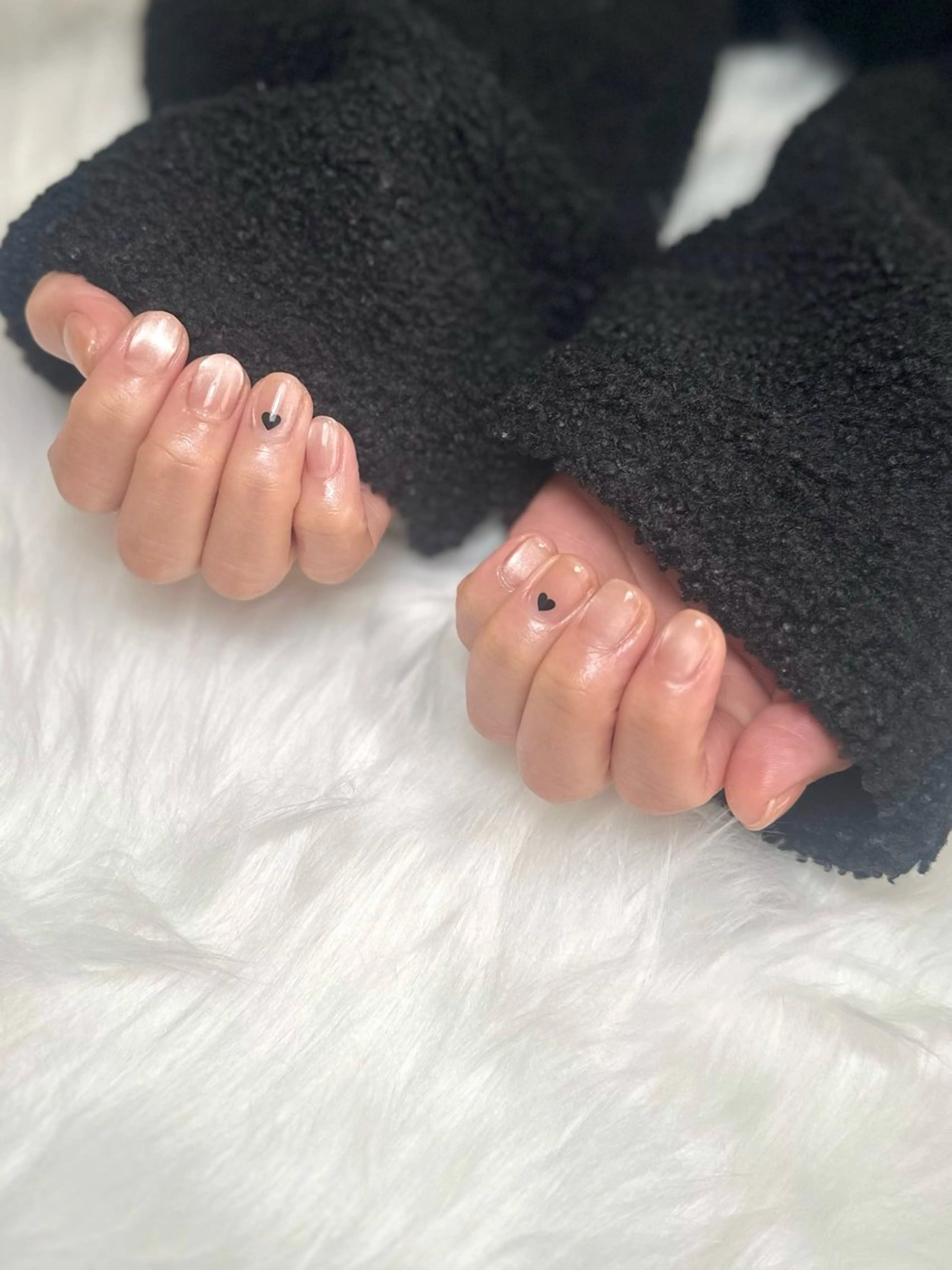 ネイル ハート マグネットネイル ハンドネイル プライベートサロン nailcoconaのネイルデザイン