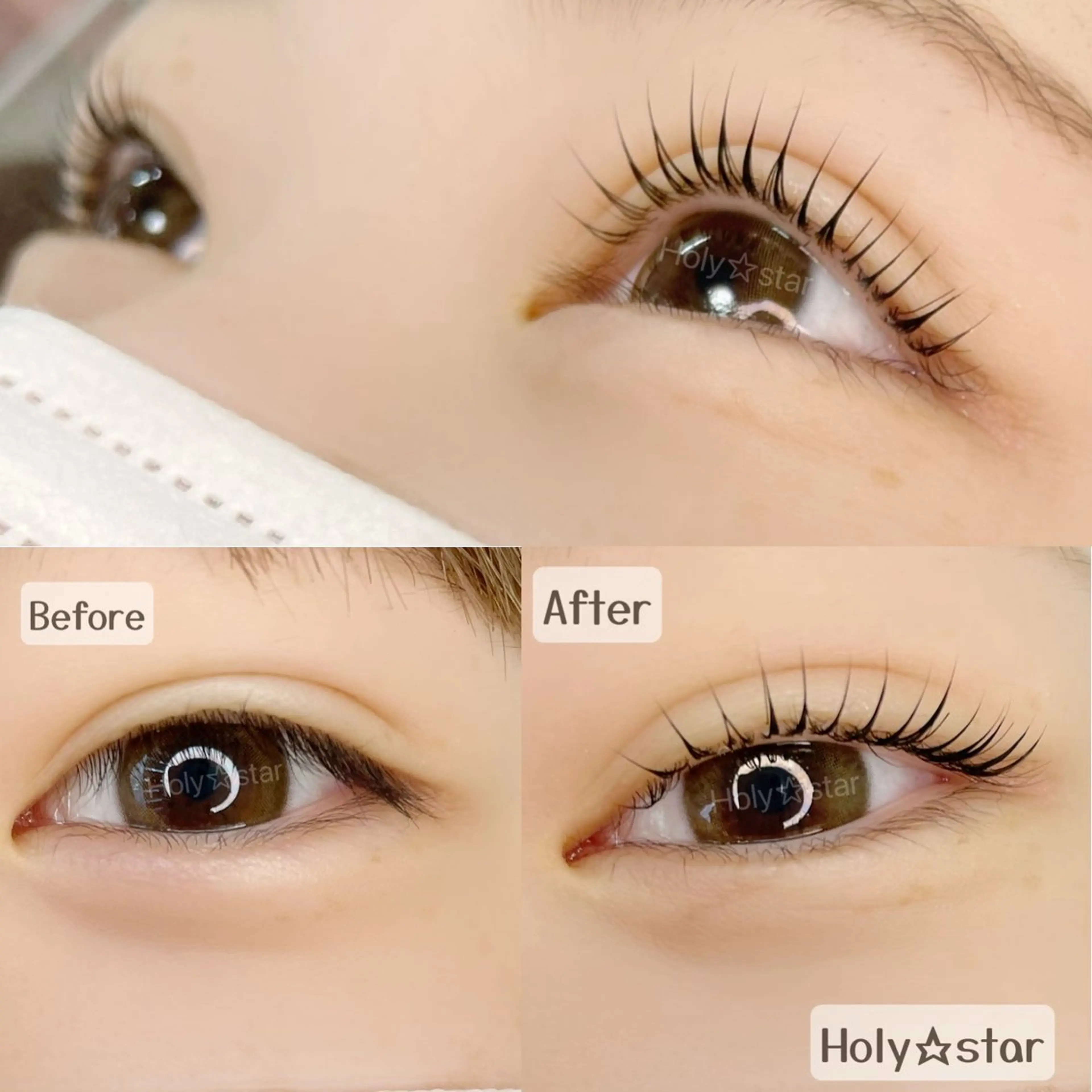 マツエク・マツパ 一重×まつ毛パーマ Holy☆star 【ホーリースター】のマツエク・マツパデザイン