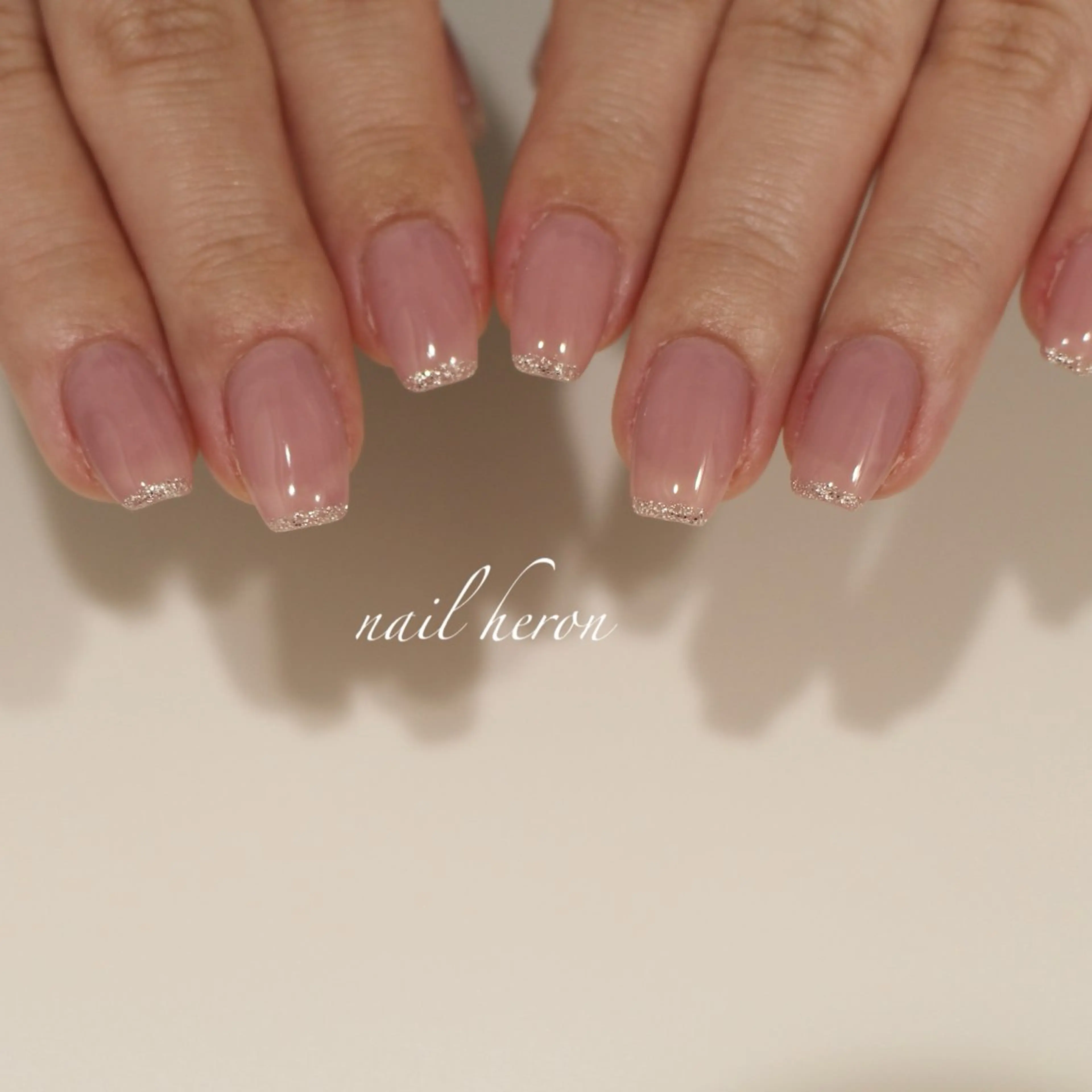 ネイル ラメ(グリッター) ハンドネイル saki_ nail heronのネイルデザイン