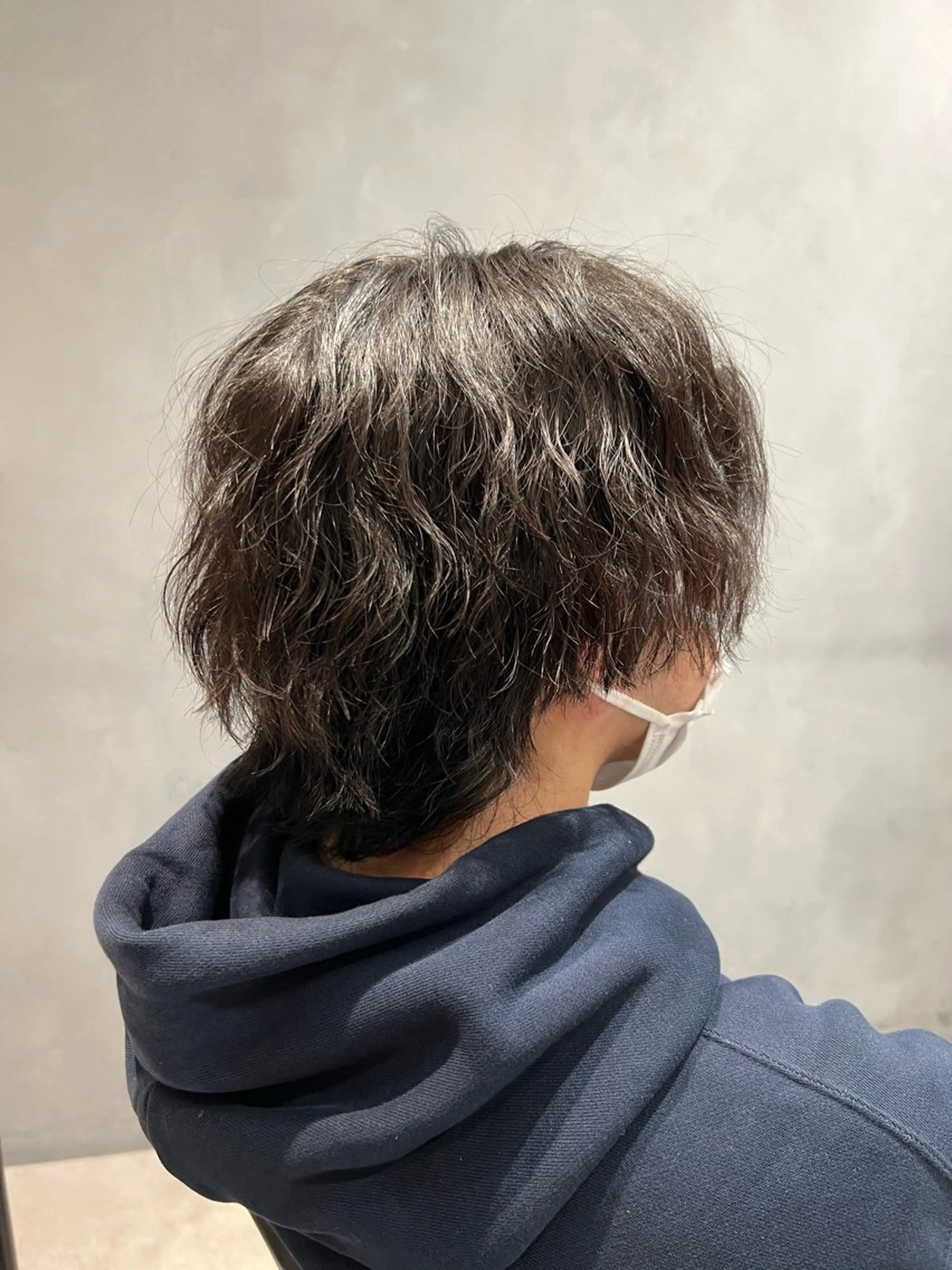 パーマ メンズ センターパート メンズパーマ カット 川畑 和輝 【メンズ専門】のヘアスタイル