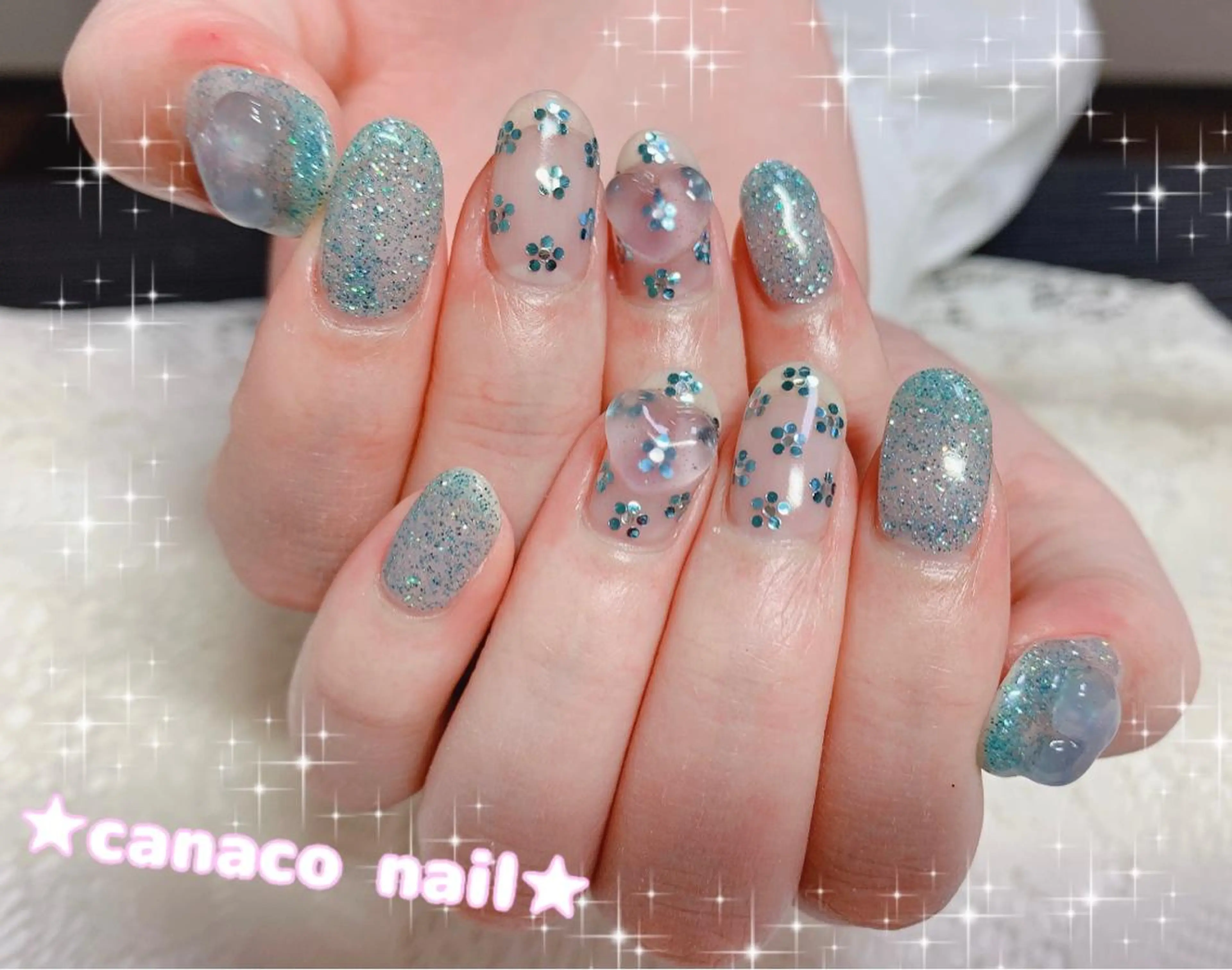 ネイル アートネイル クリアネイル フラワーネイル ジェルネイル ハート ハンドネイル ハンドケア ベテランネイル cnc  nailのネイルデザイン