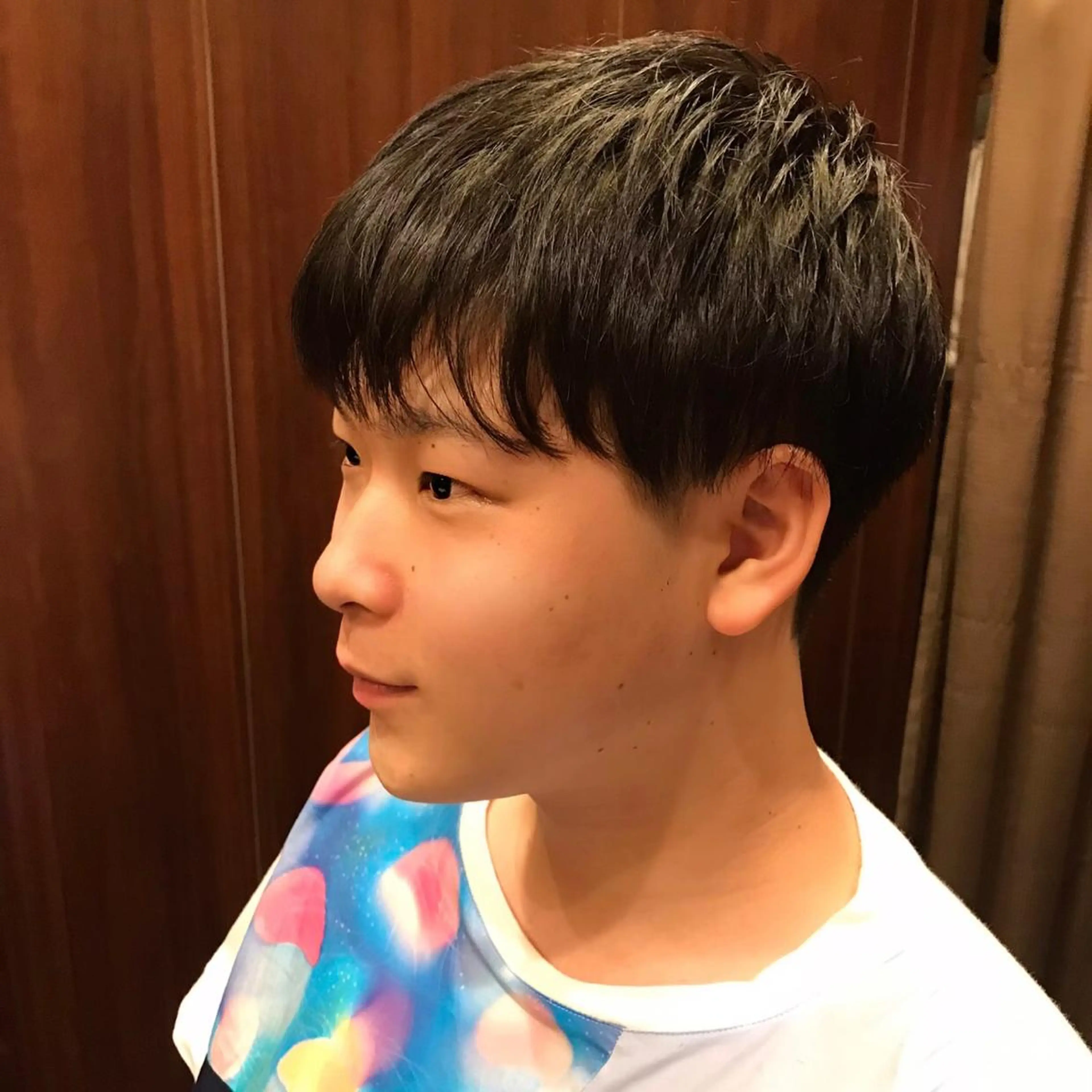 ショート メンズ マッシュ 学生（メンズ向け） 学生 プレミアムバーバー 表参道のヘアスタイル