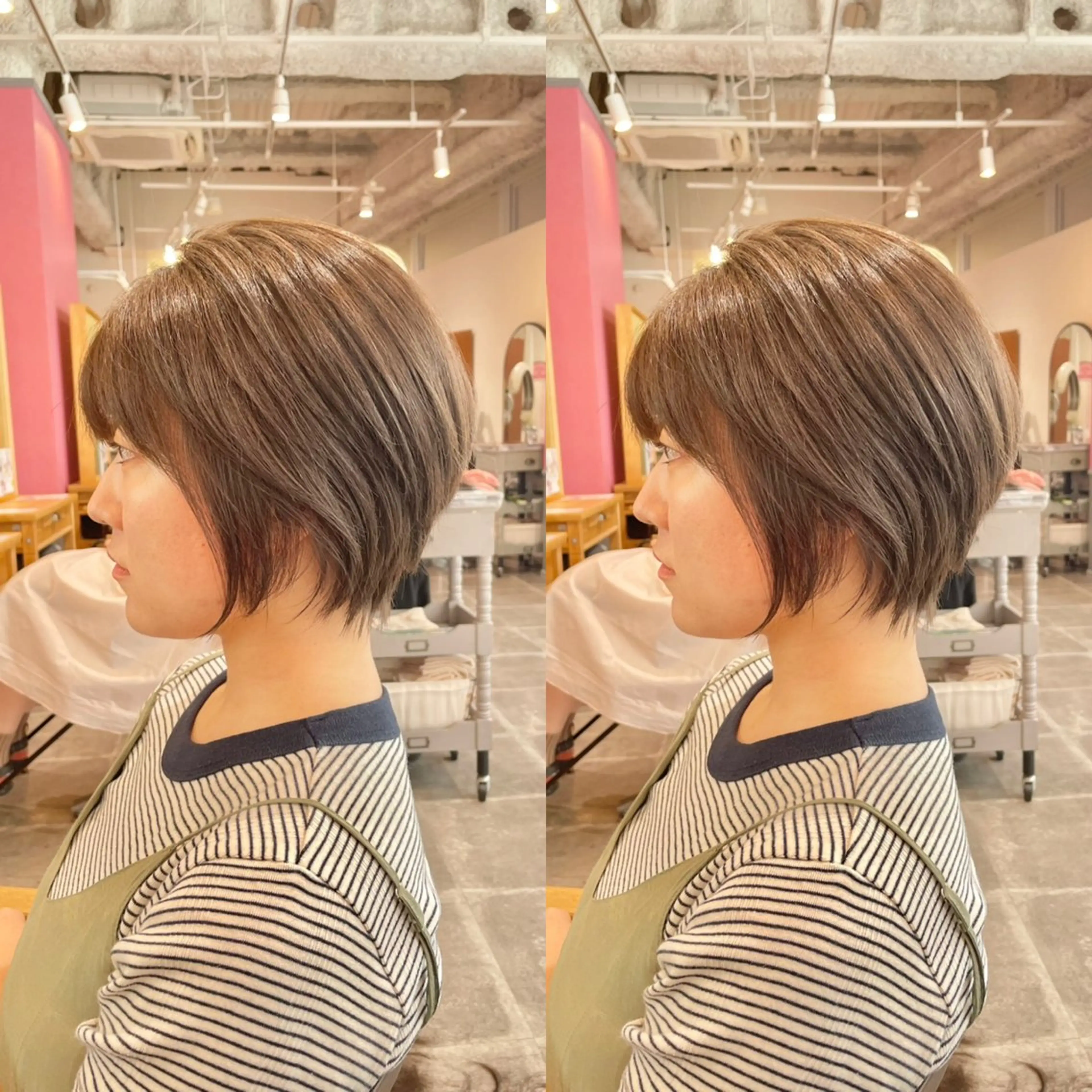 ショート カット ヘアカラー トリートメント 【ショートヘア】 岡　那輝のヘアスタイル