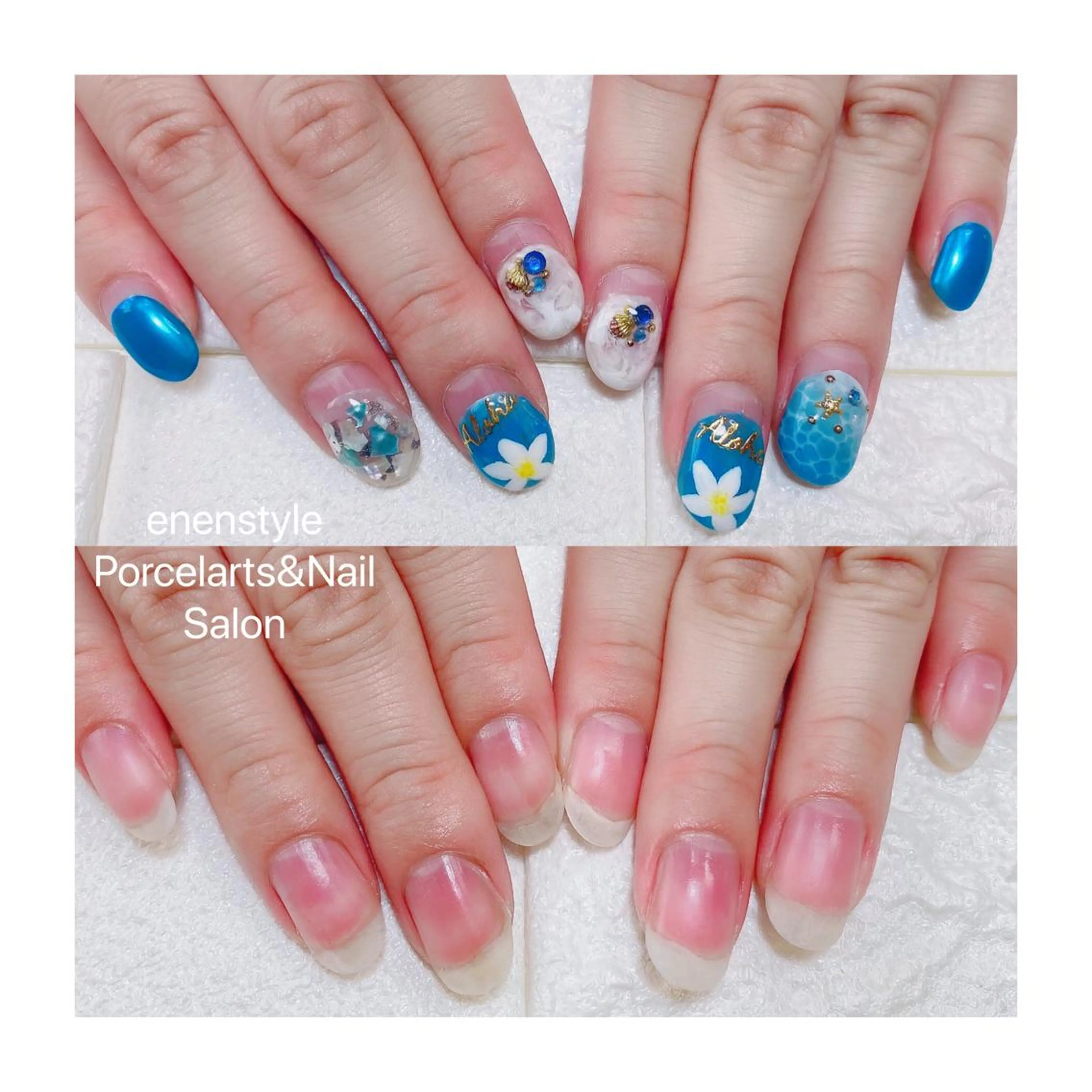 ミディアム ネイル オフのみ(ネイル) 👑enen style👑のネイルデザイン