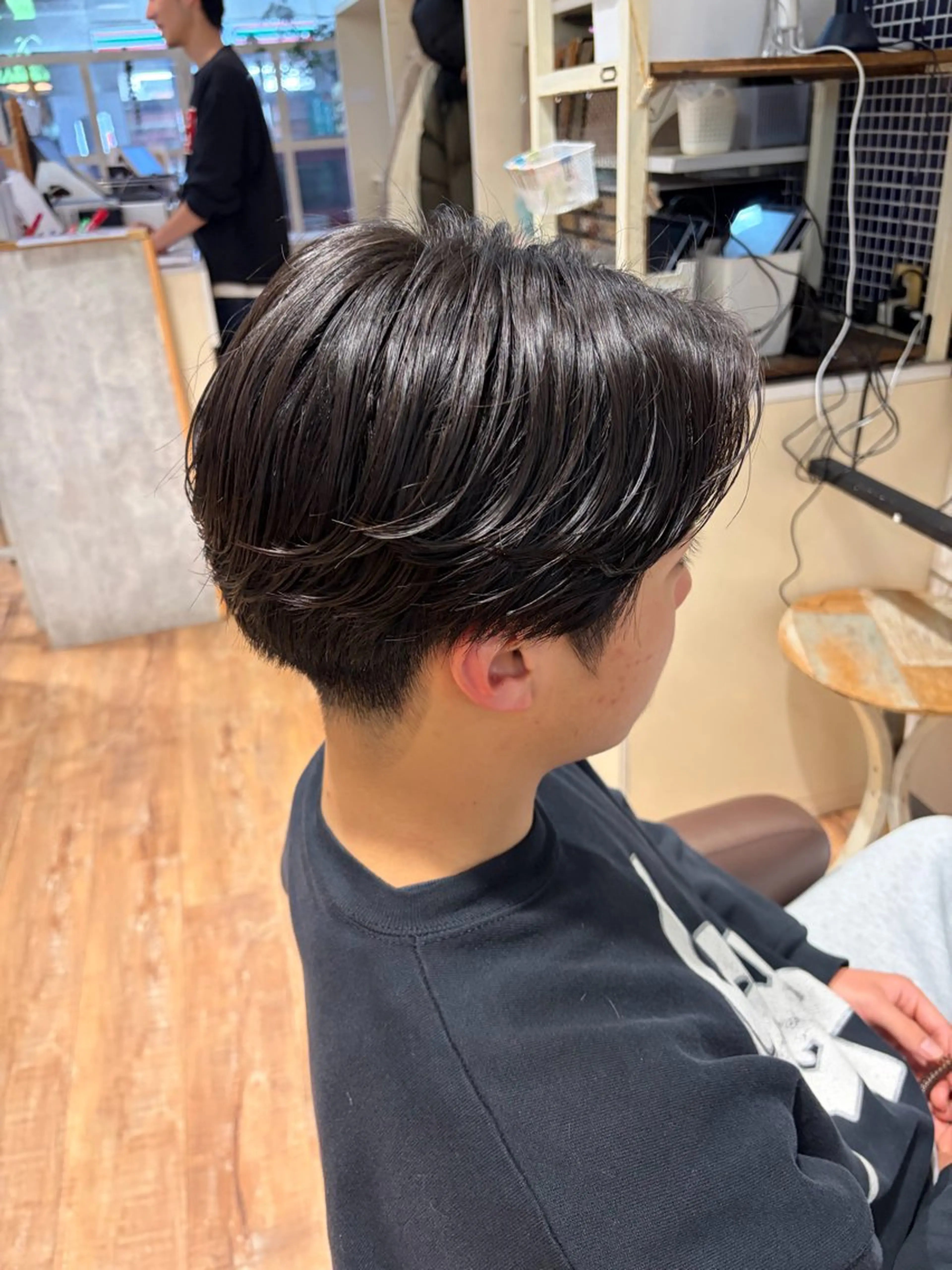 ショート メンズ メンズパーマ カット パーマ hip's eyes 渡辺舜のヘアスタイル