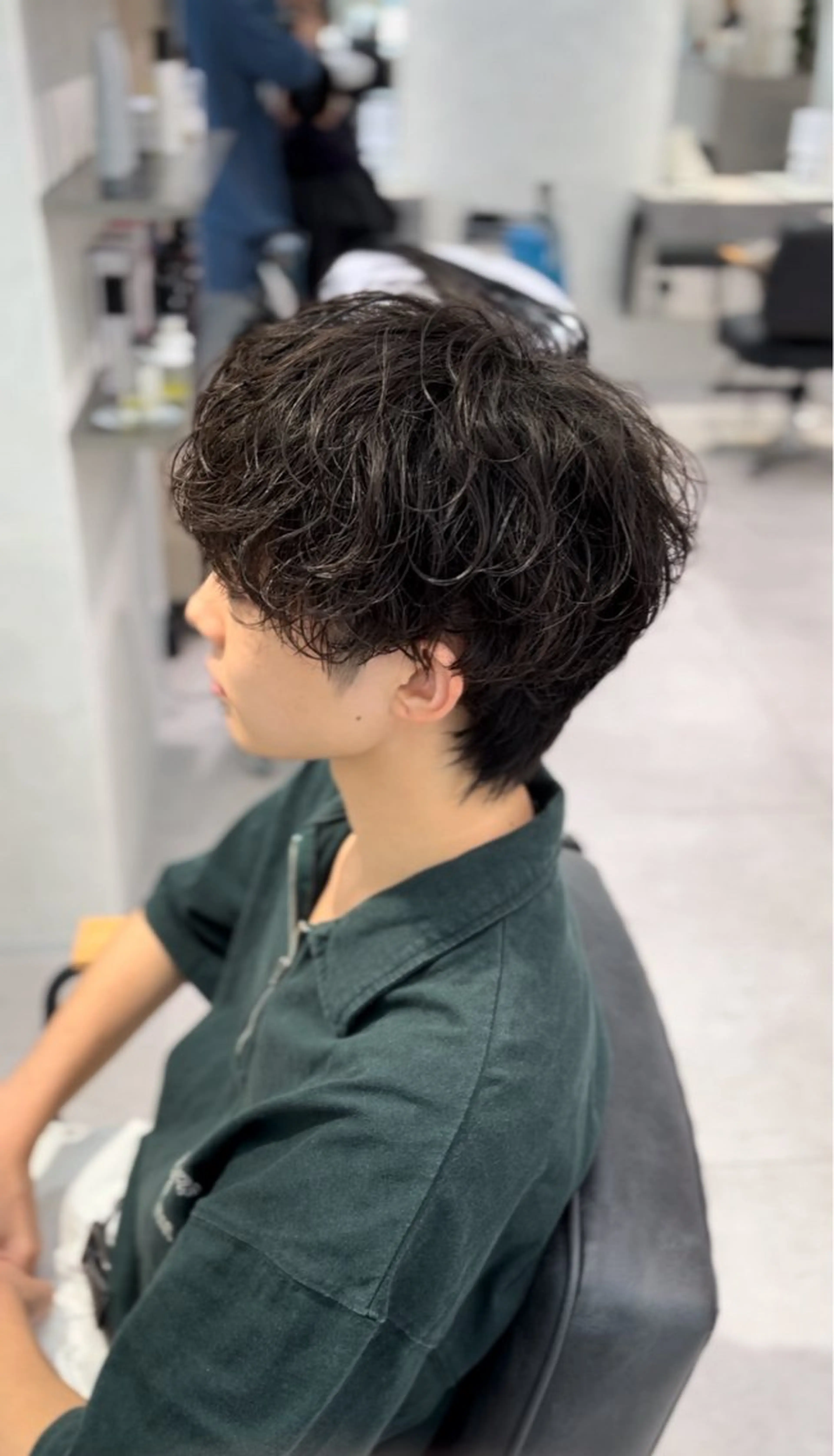 ミディアム パーマ メンズ カット パーマ Men'ssalon LiG／kaitoのヘアスタイル