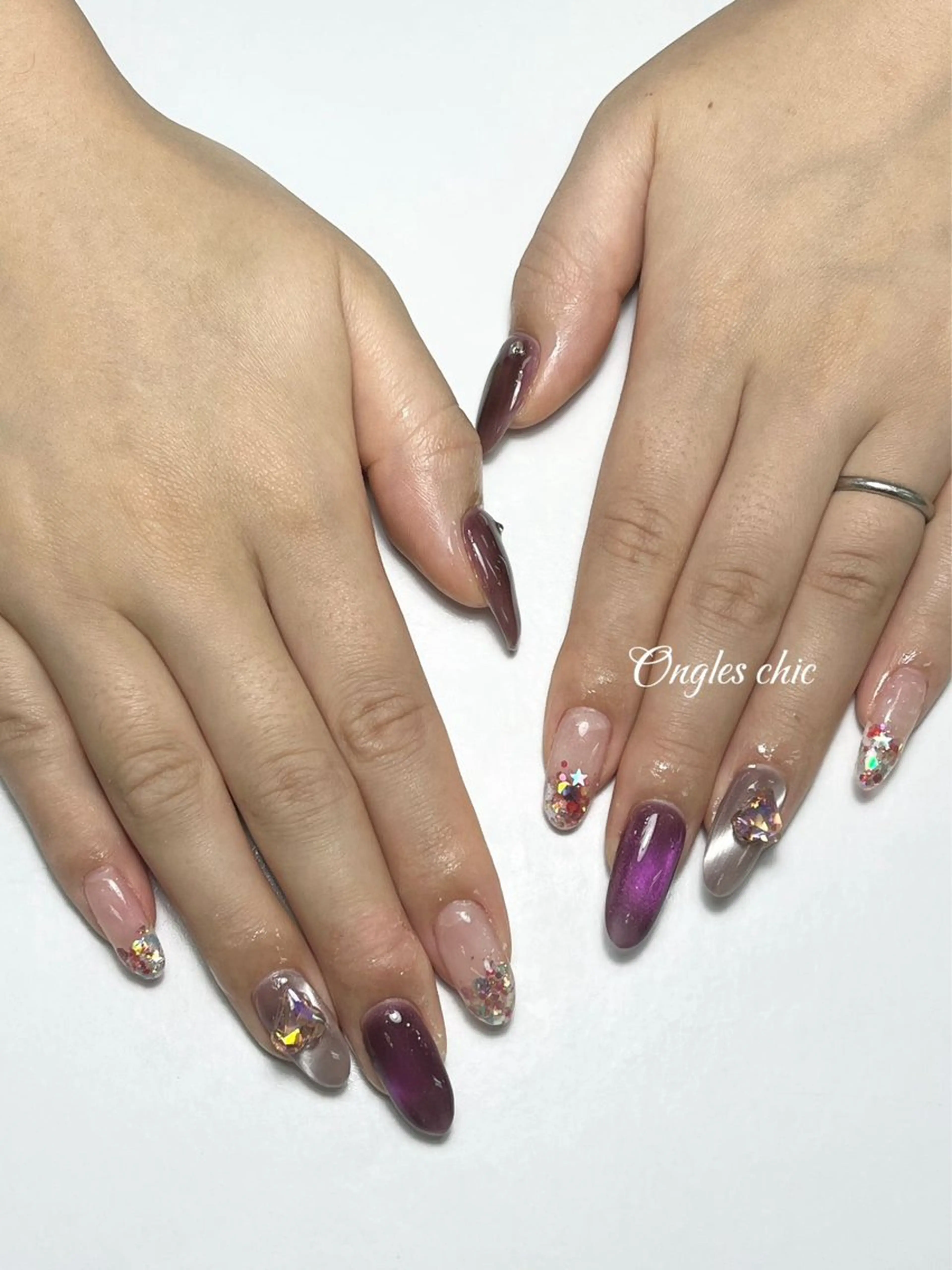 ネイル ハンドネイル ongles chicのネイルデザイン