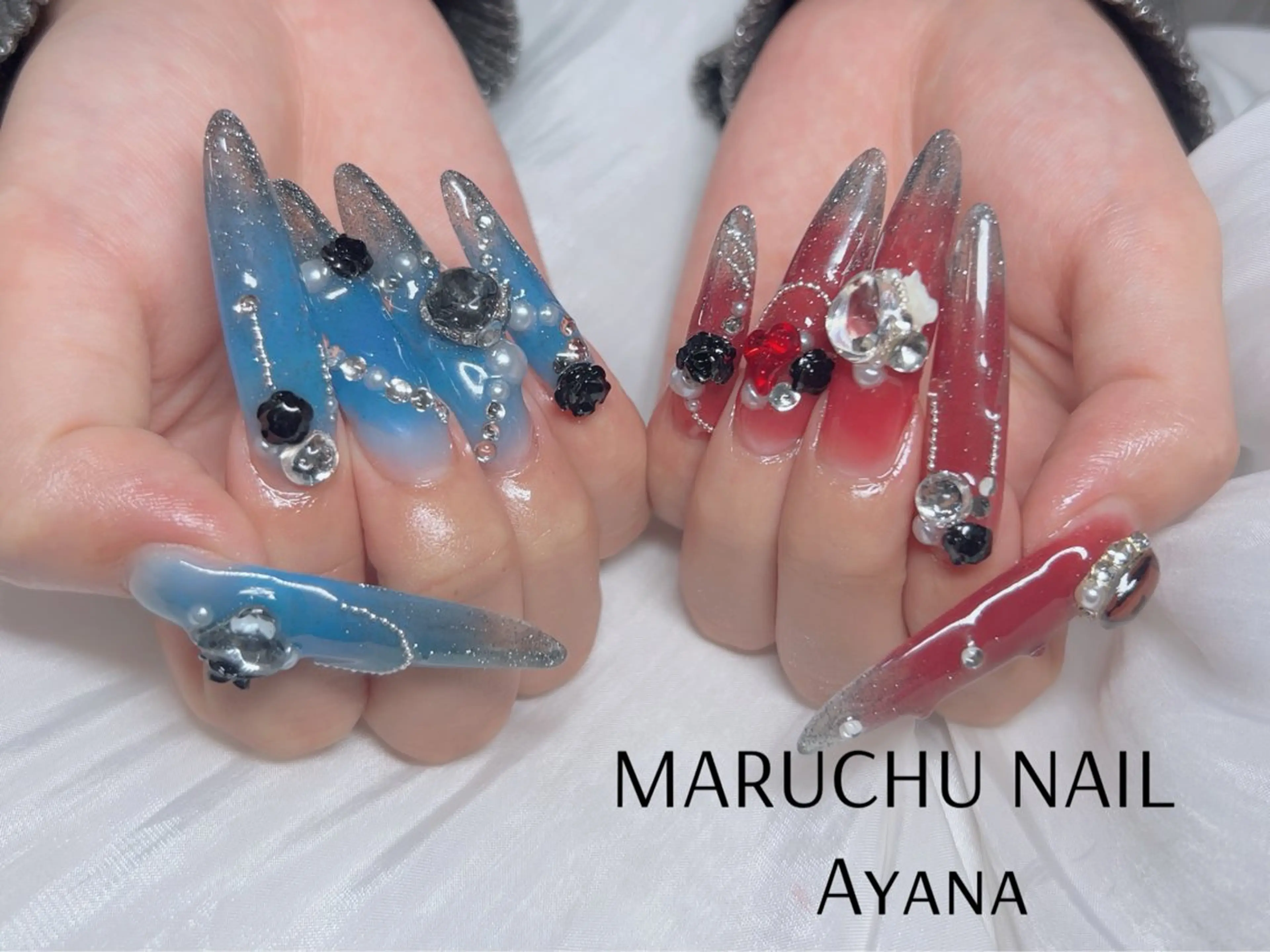 ネイル ネイルチップ ハンドネイル MARUCHU Ayanaのネイルデザイン