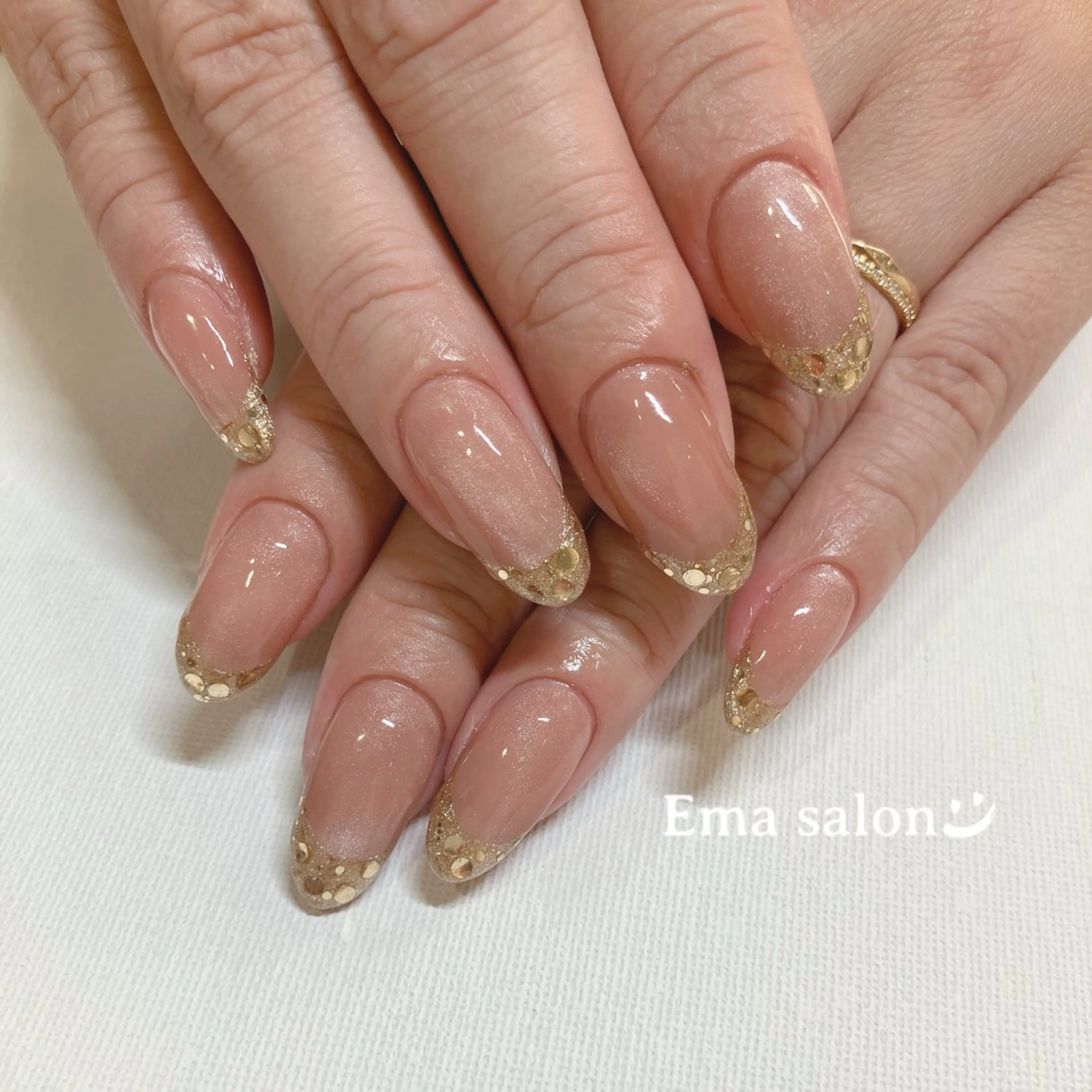 ネイル フレンチネイル ハンドネイル Ema salon satomiのネイルデザイン