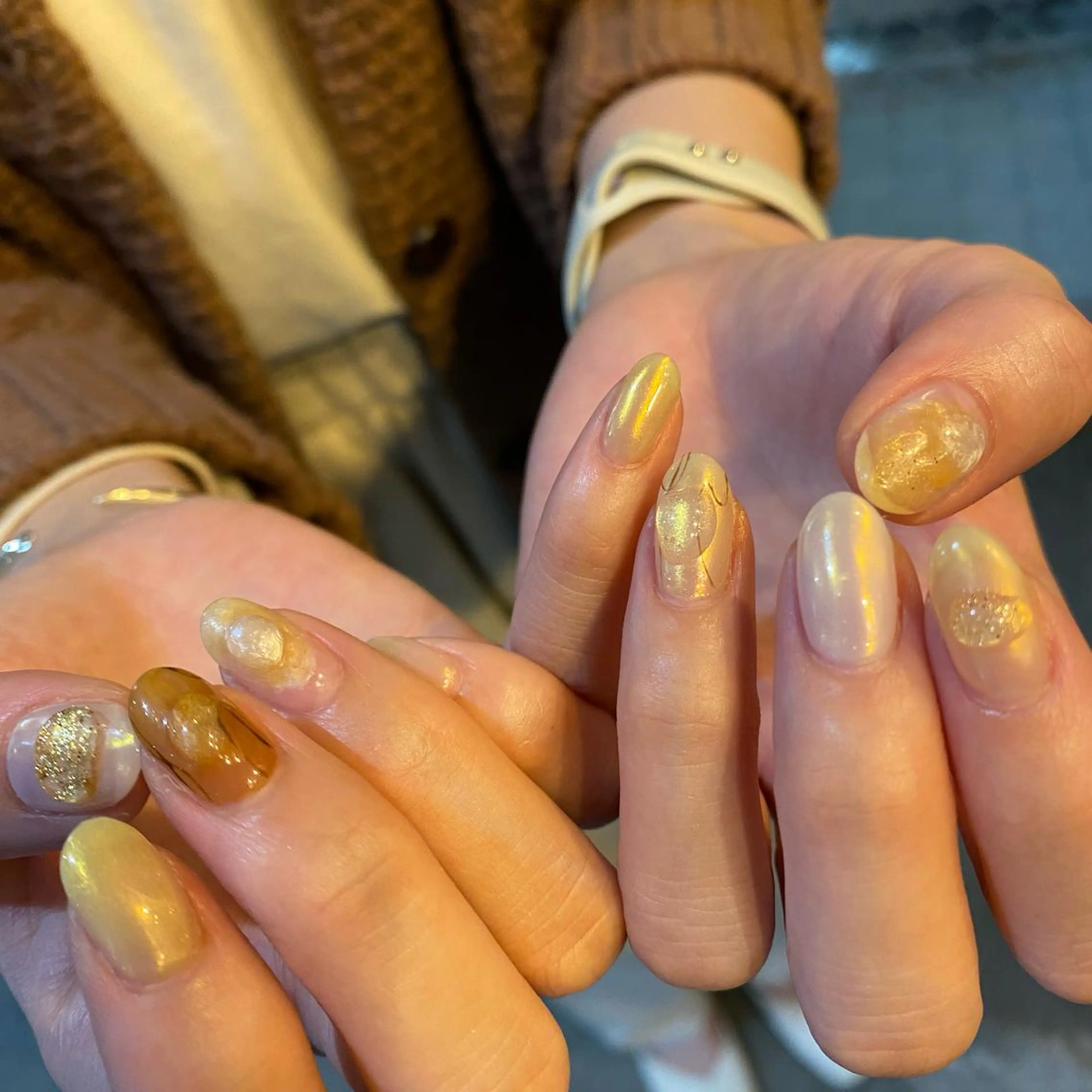 カラー ネイル scre as Etelのネイルデザイン