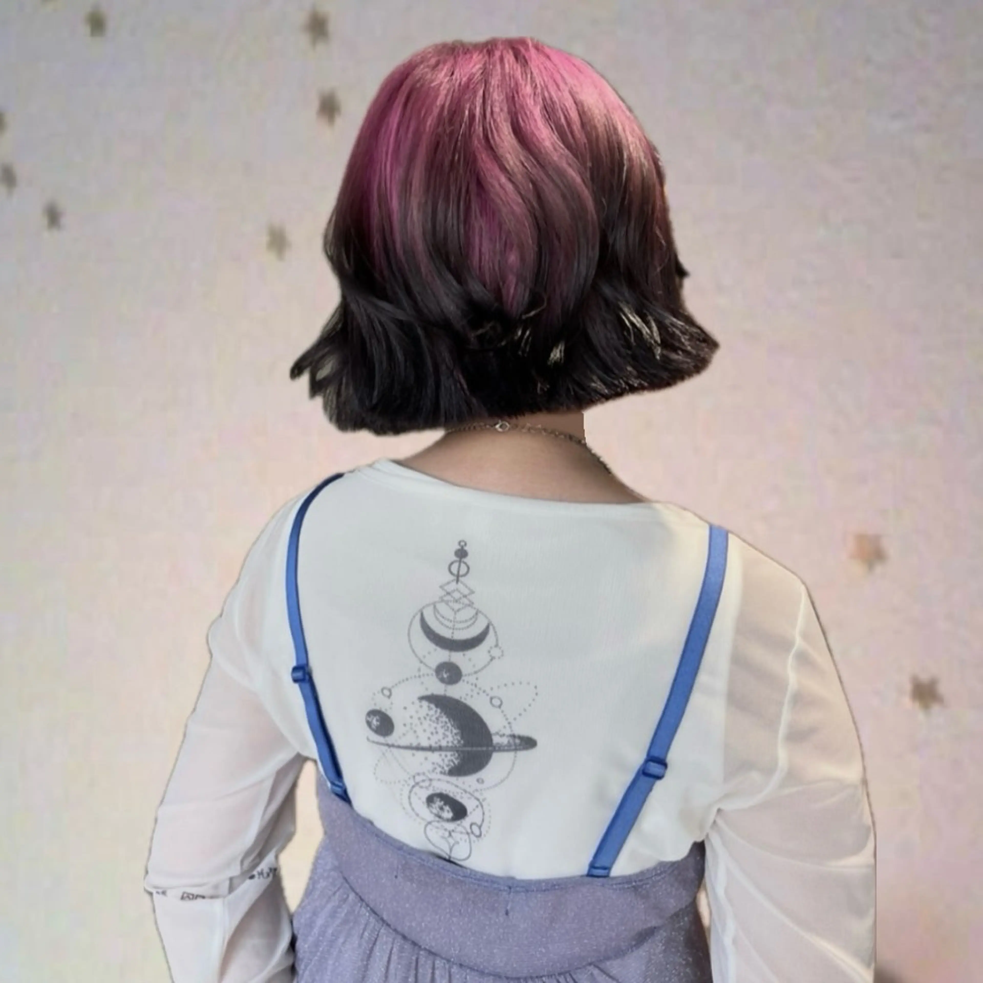 【⋆꙳ミニモ学割🎵】黒髪卒業式Color🍈🎀ིྀクリーミィハイトーン️🫧️🫧の写真