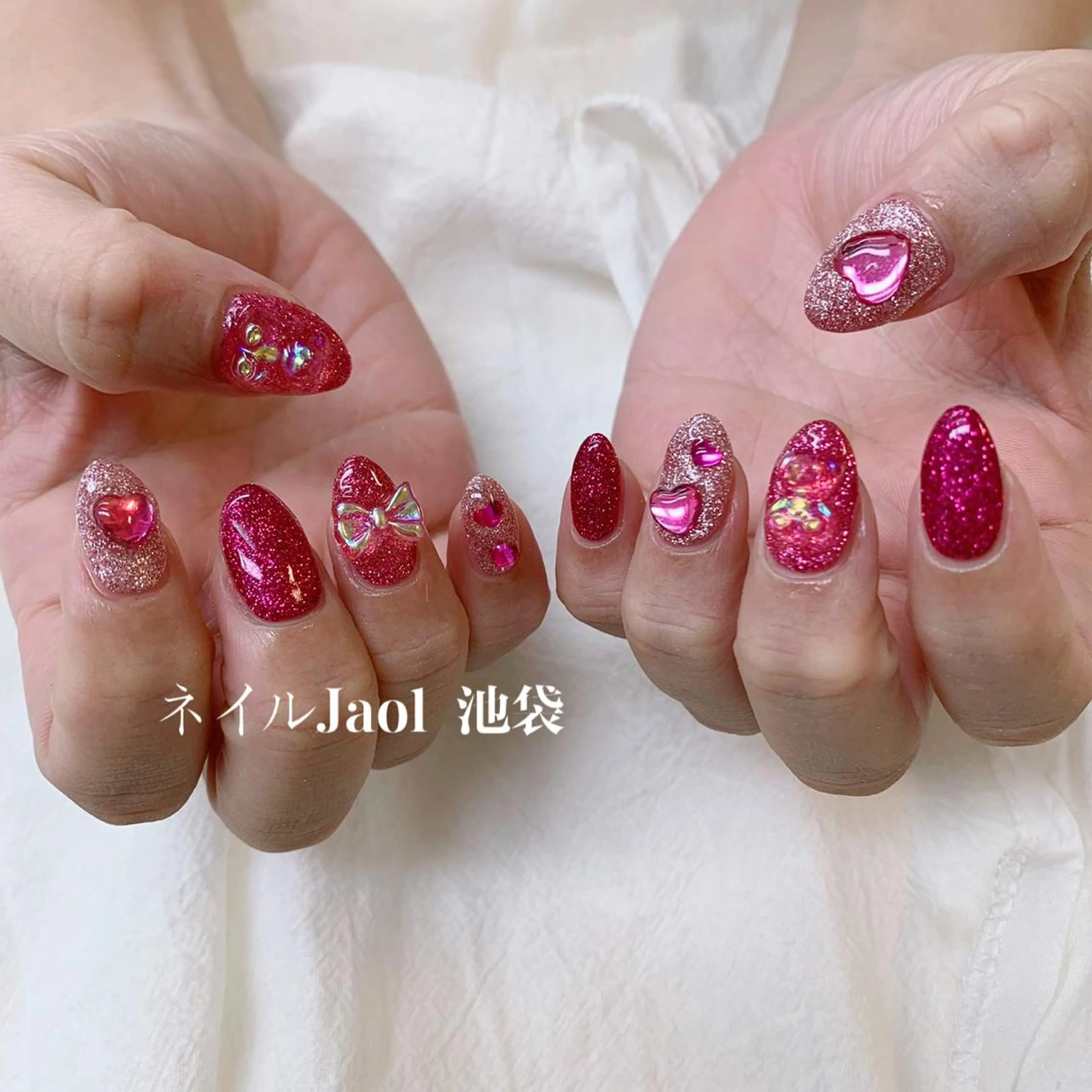 ミディアム ハンドネイル ネイルJaol 池袋のネイルデザイン