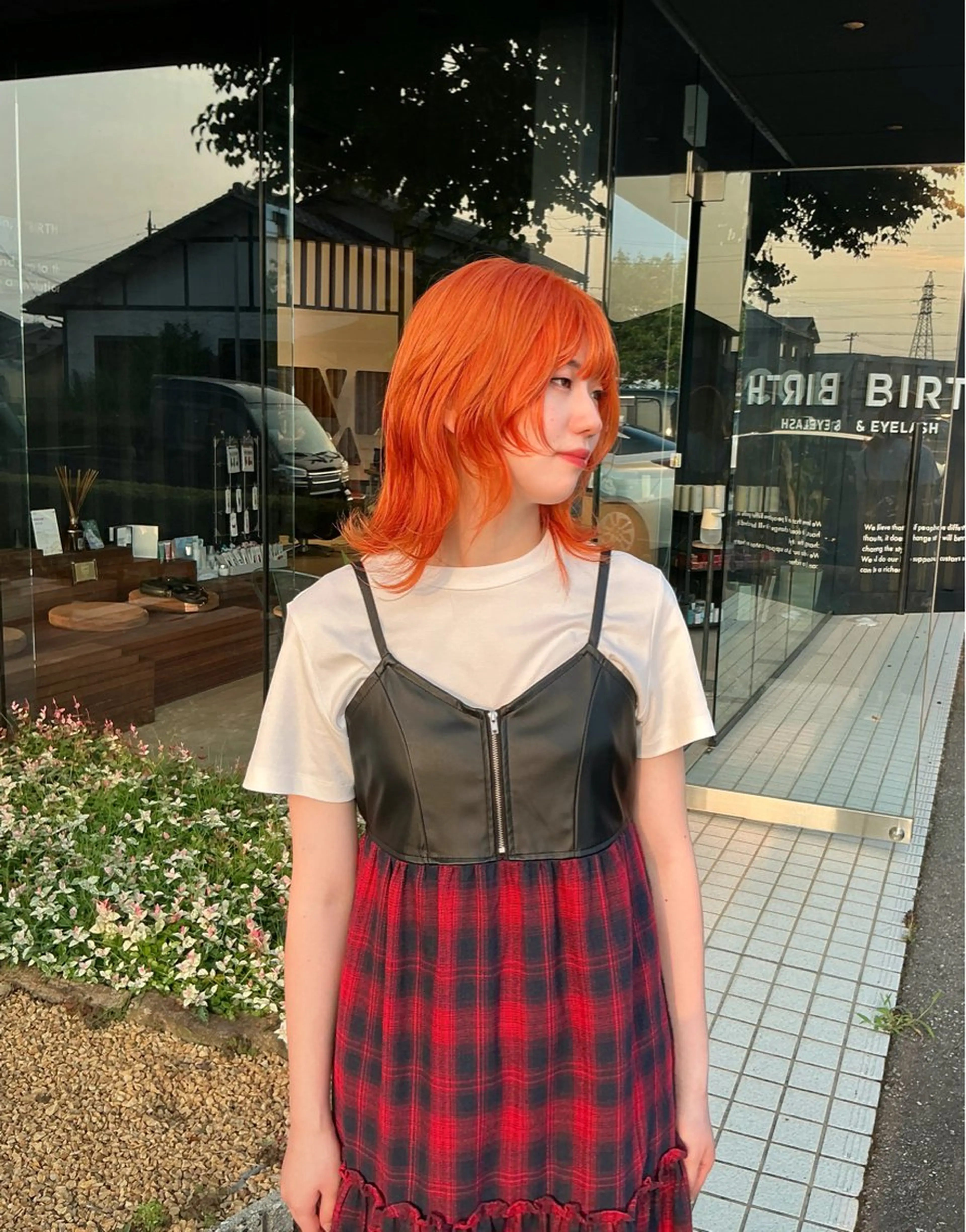 ミディアム カラー カット ヘアカラー yui 野々市市のヘアスタイル