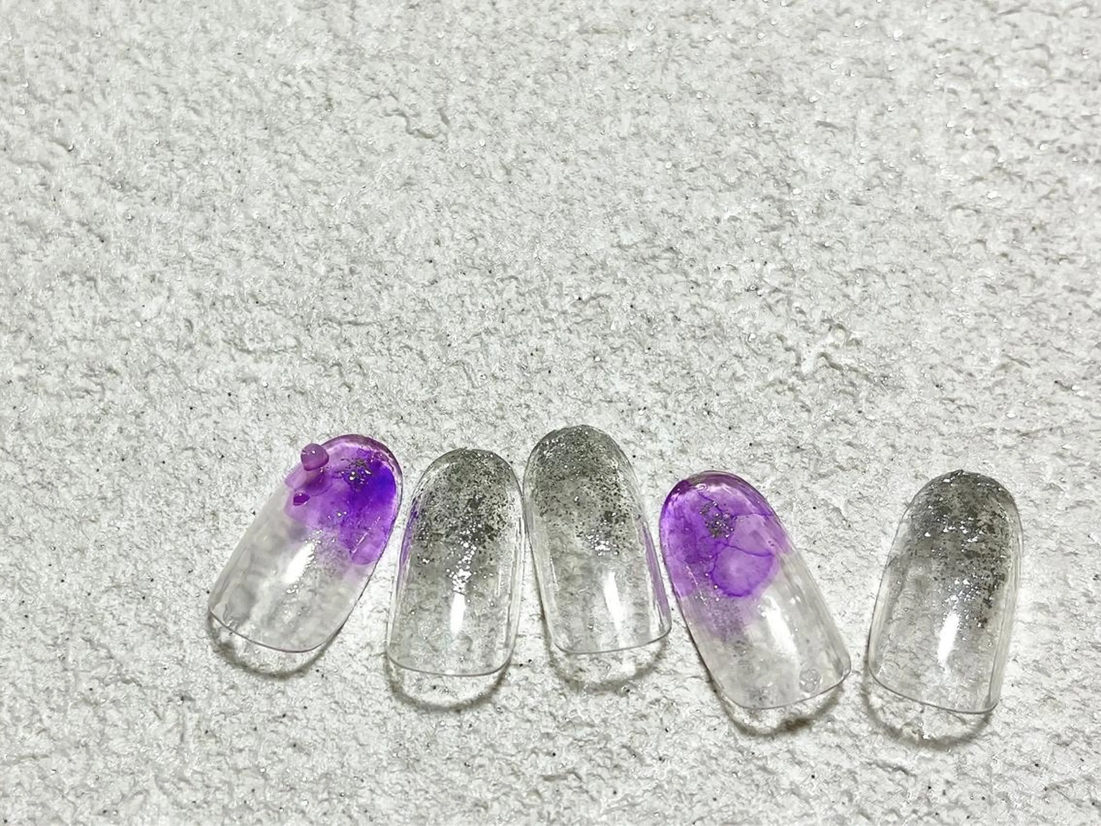 ネイル オーロラネイル フラワーネイル フットネイル フレンチネイル 韓国ネイル mogunail &blowのネイルデザイン