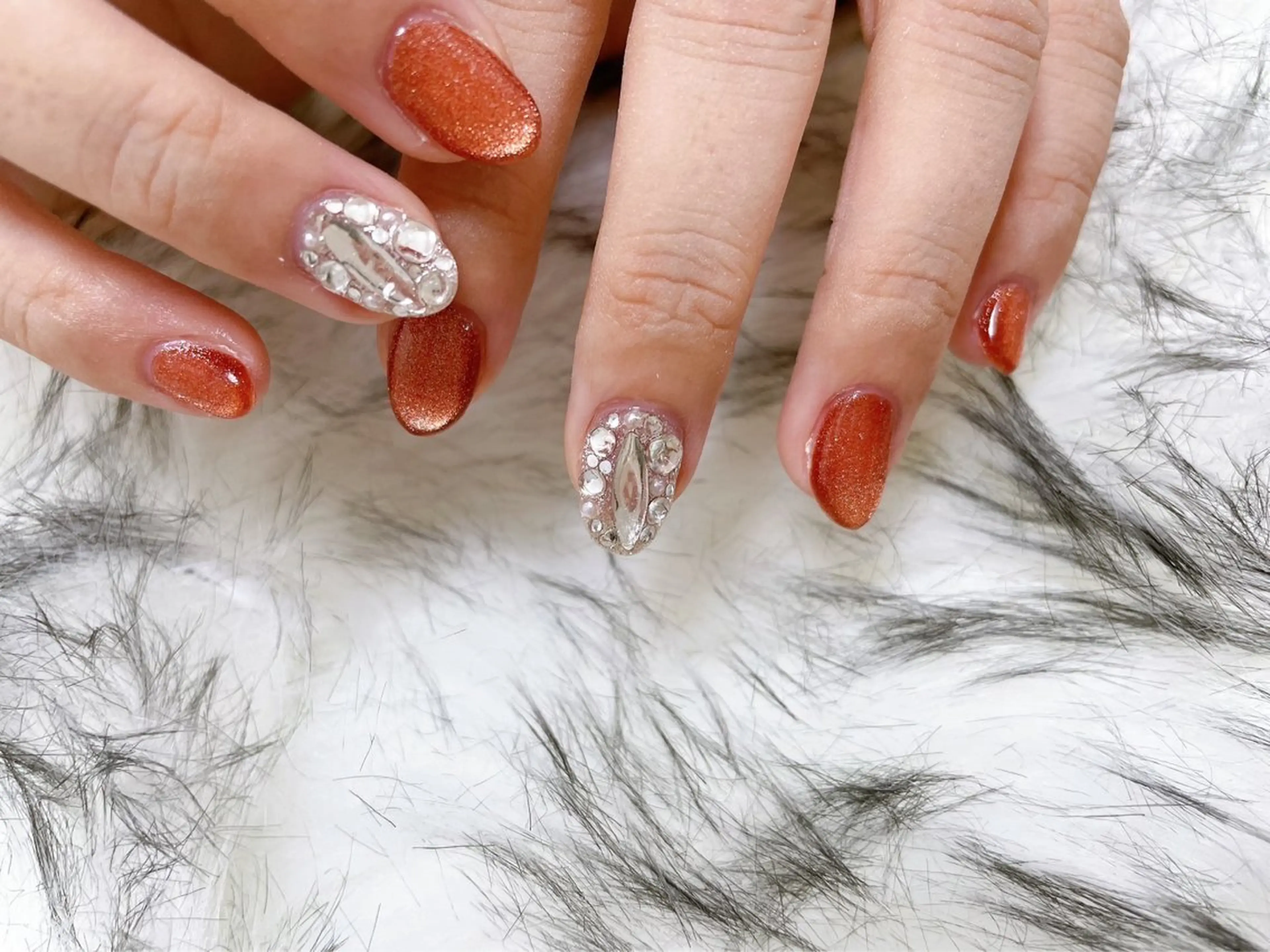 ネイル ジェルネイル 韓国ネイル マグネットネイル メンズネイル パラジェル kiki nail たまプラーザのネイルデザイン