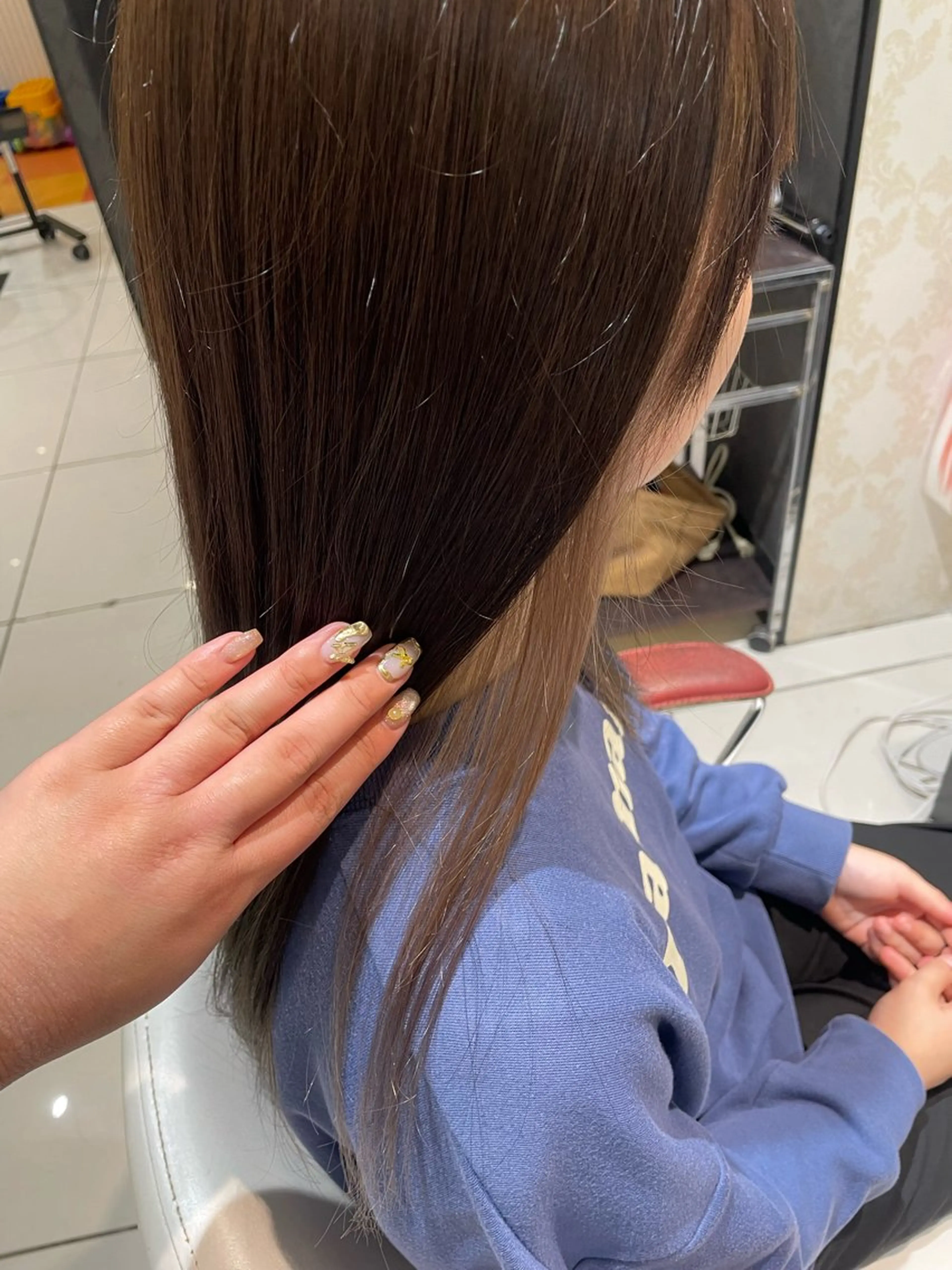 ロング カラー ヘアカラー トリートメント 💞暖色カラー 💞risaのヘアスタイル