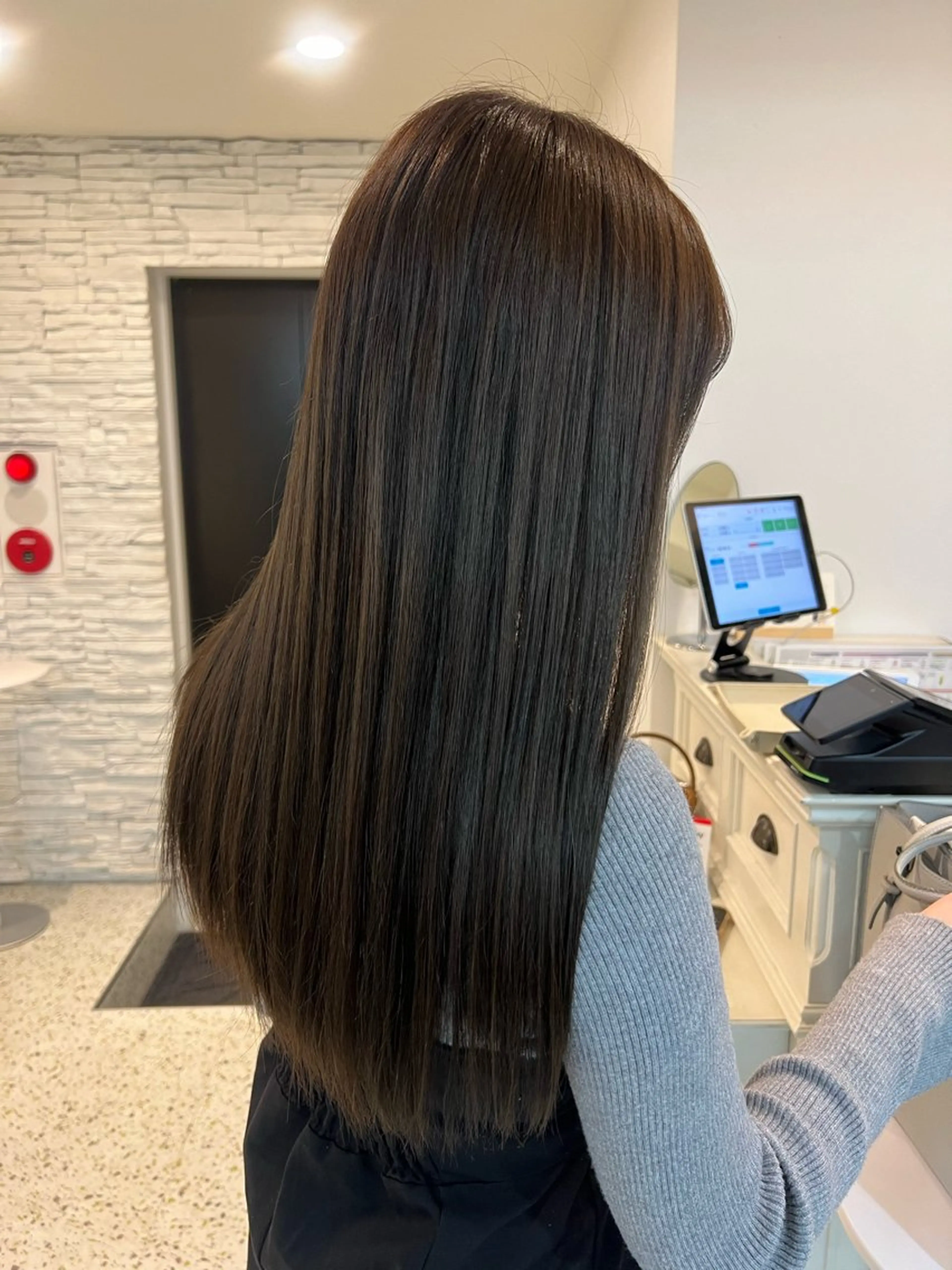 ロング カラー ブラウンカラー オリーブブラウン カット トリートメント 透明感カラー/ RIKO🌺🥥のヘアスタイル