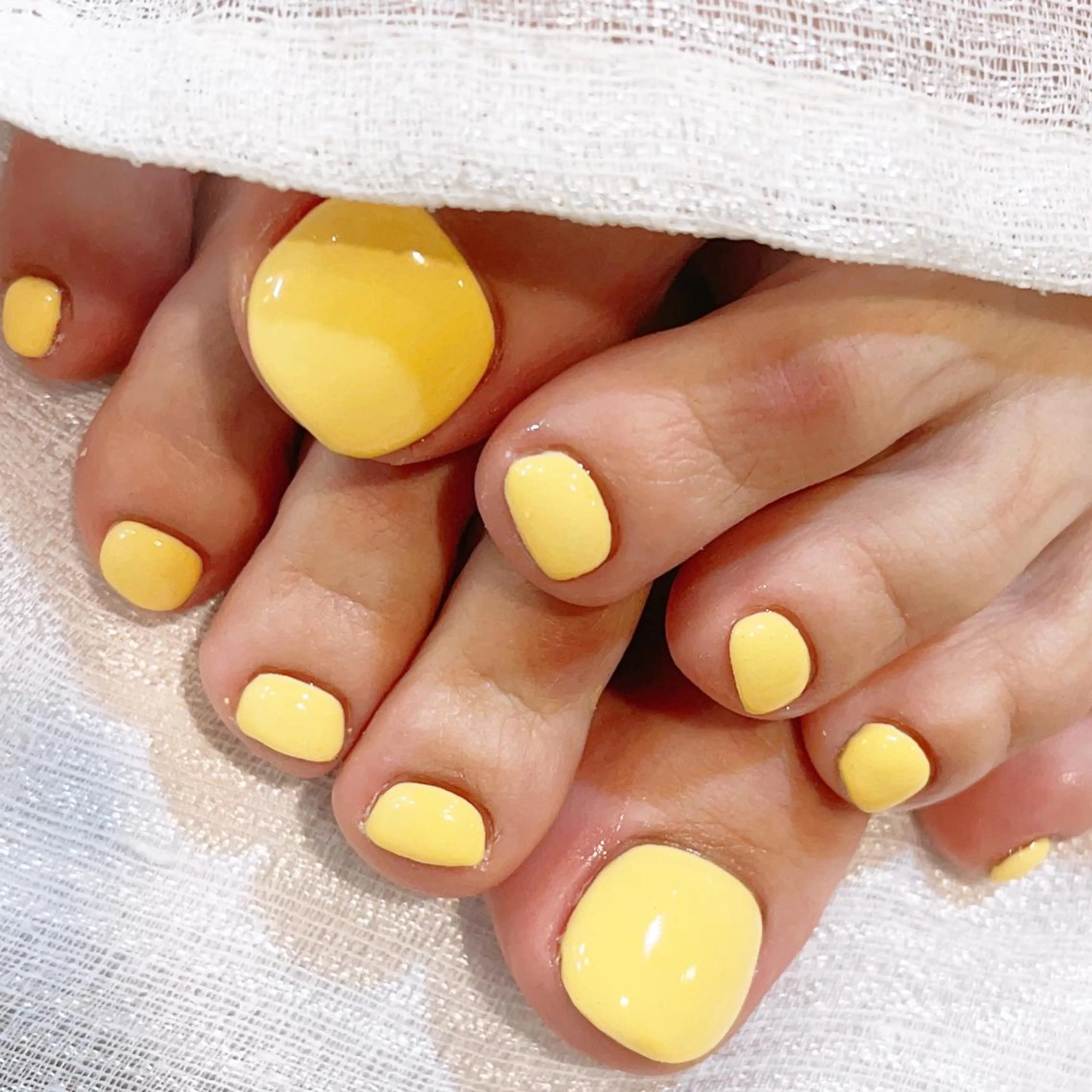 ネイル フットネイル ワンカラーネイル nailist yuiのネイルデザイン