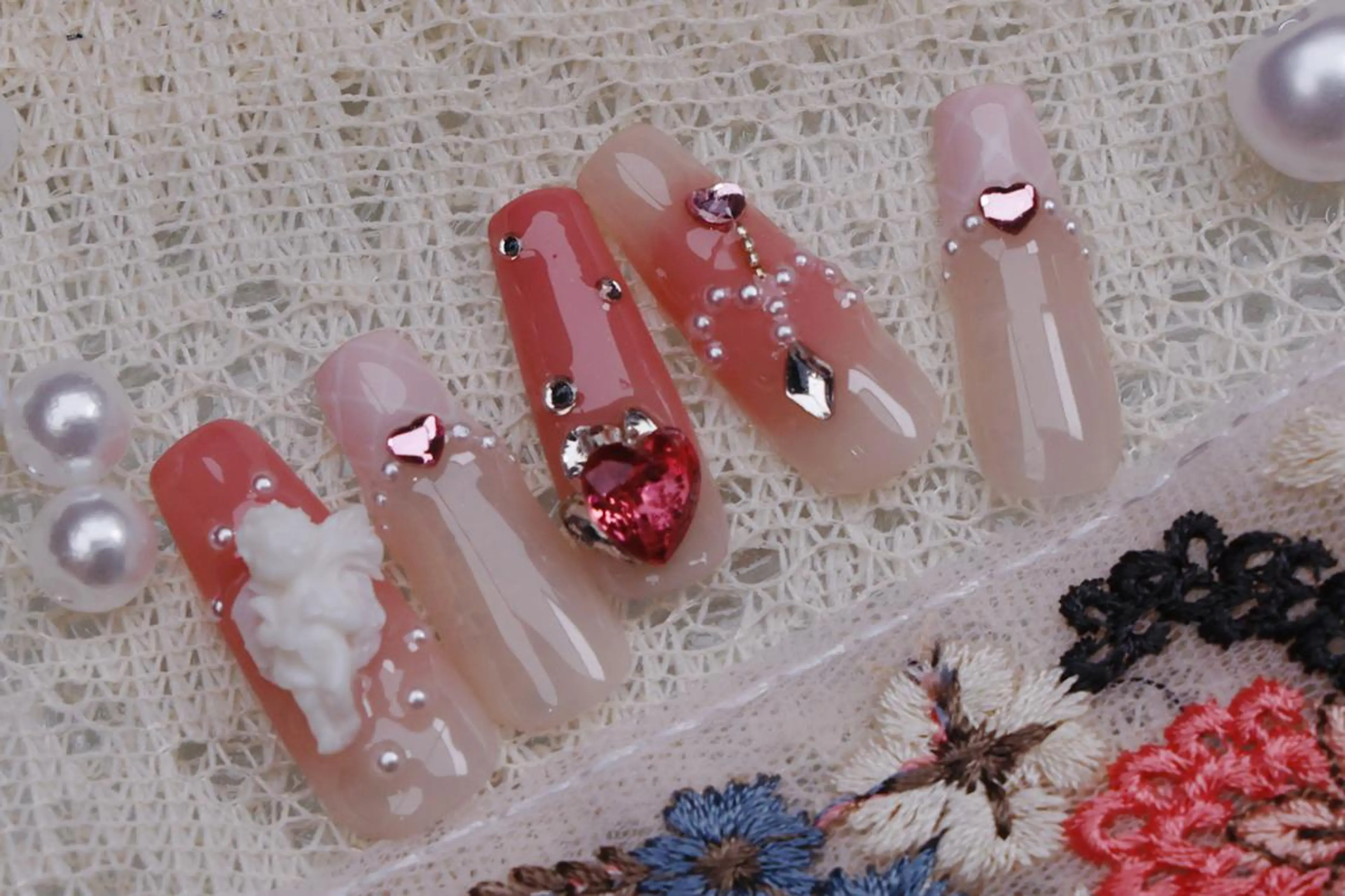 ネイル ハロウィン ロングネイル マグネットネイル スカルプネイル ネイルチップ Mss えりのネイルデザイン