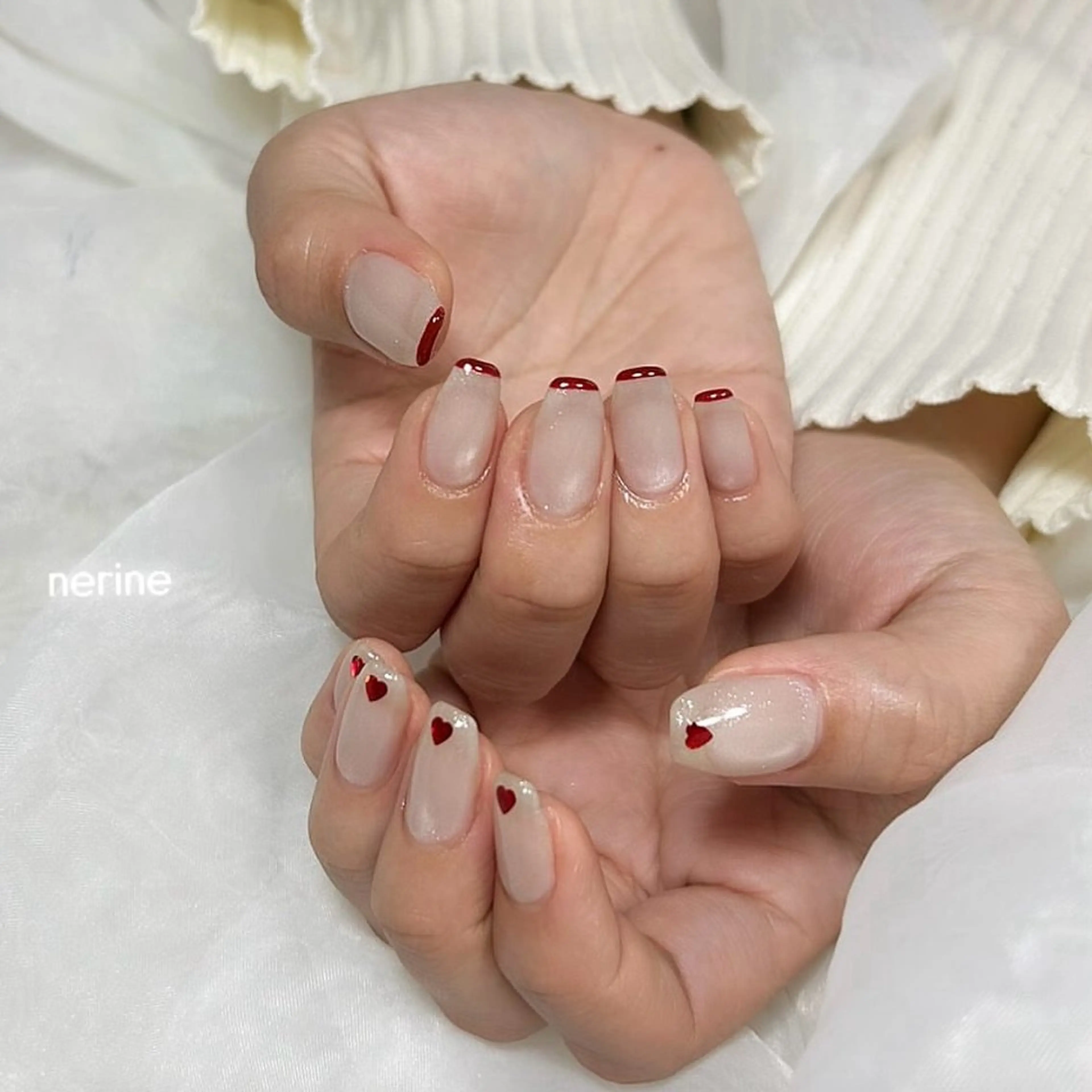 ネイル ホワイト nail salon nerineのネイルデザイン