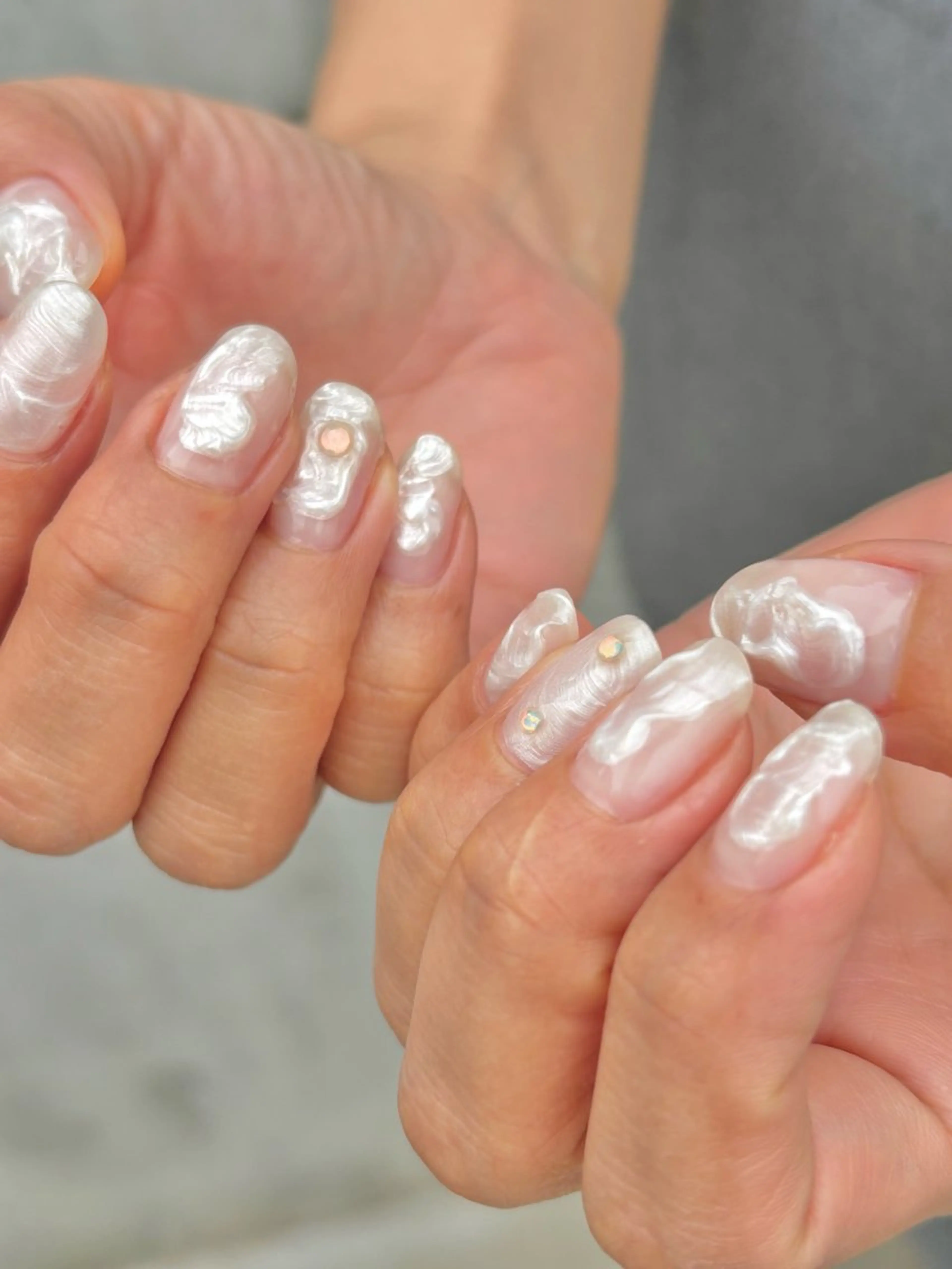 ネイル ニュアンスネイル 春ネイル Hanjo Yumiのネイルデザイン